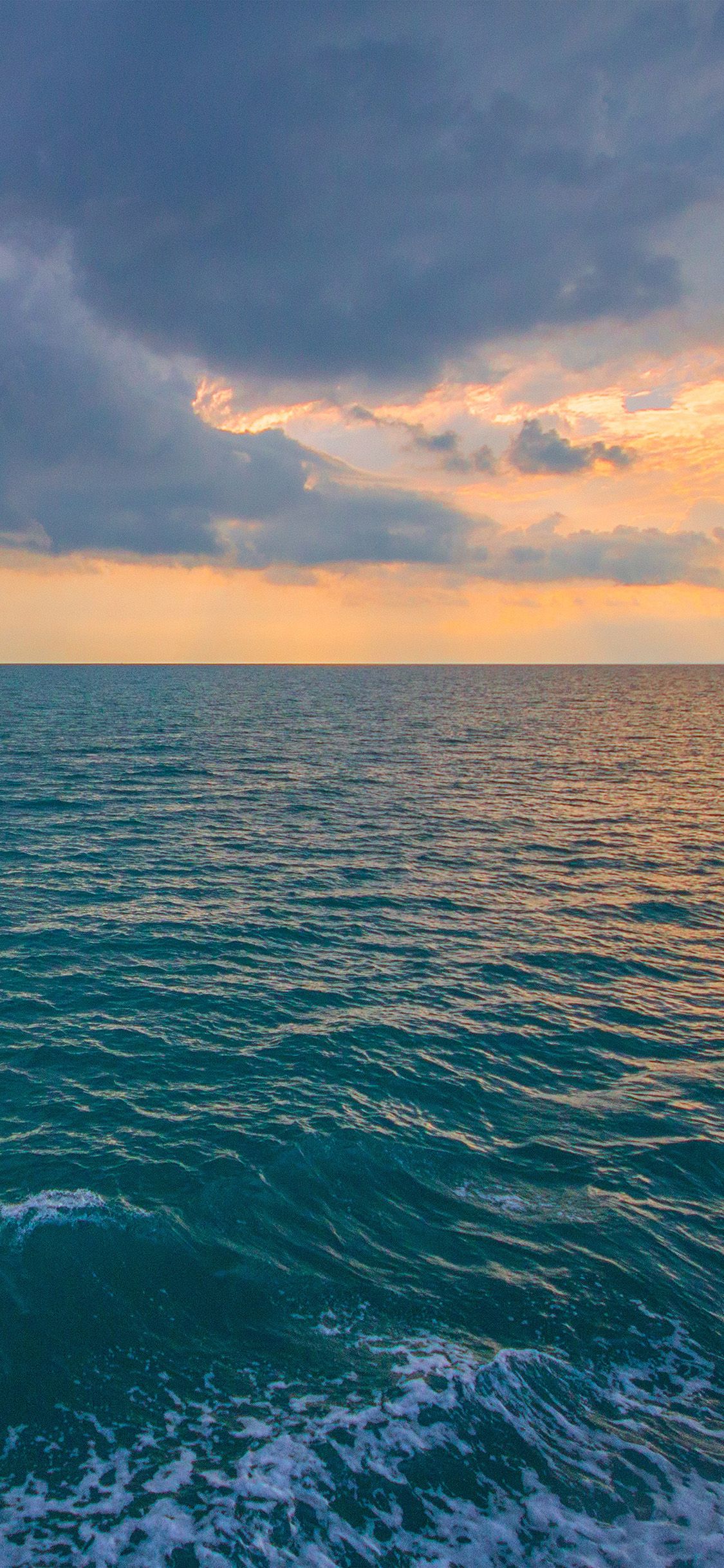 iPhone wallpaper. sunny sea sunset ocean water nature
