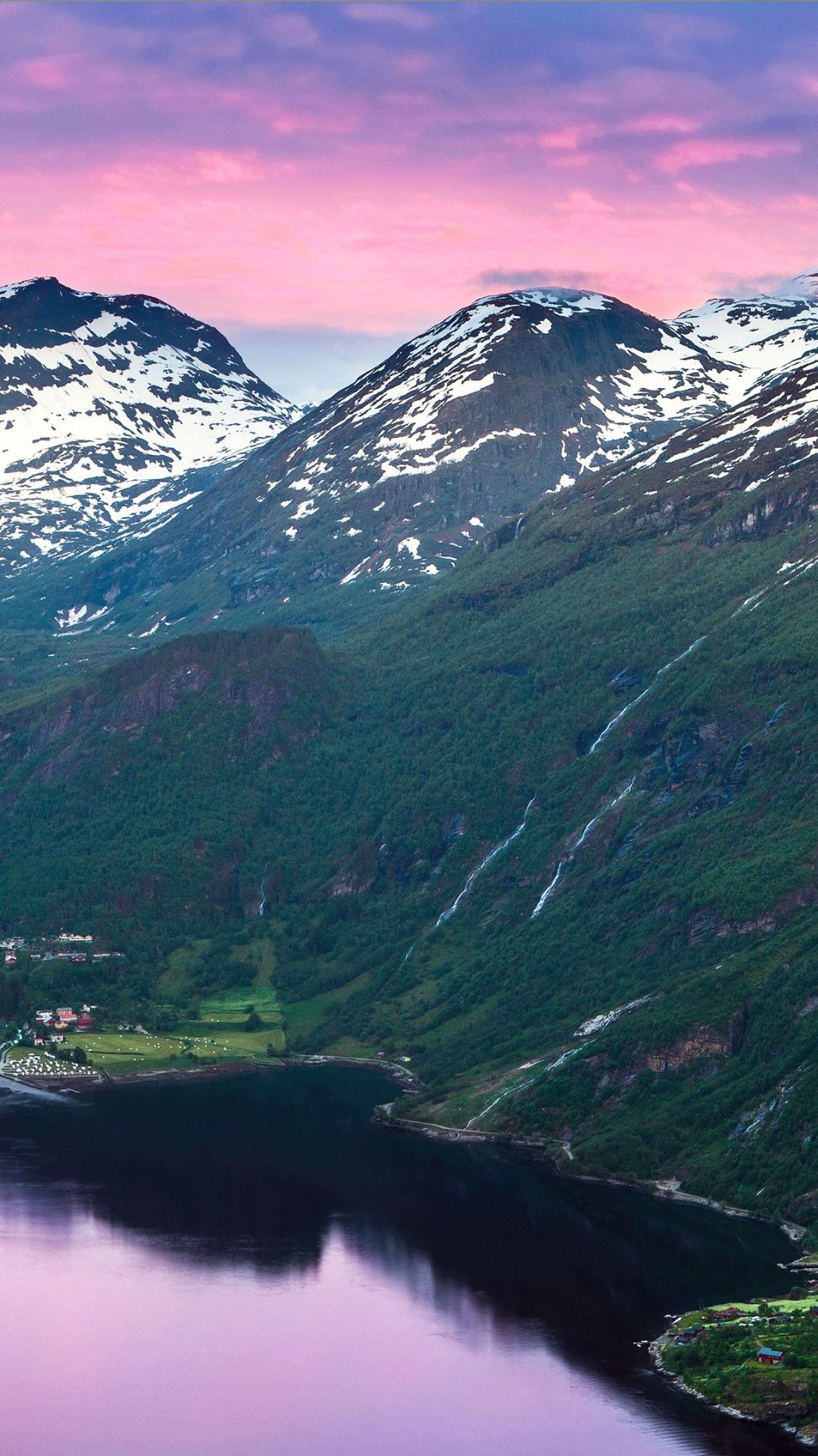 Wallpaper Norway, 5k, 4k wallpaper, fjord, mountains, river, sky, OS
