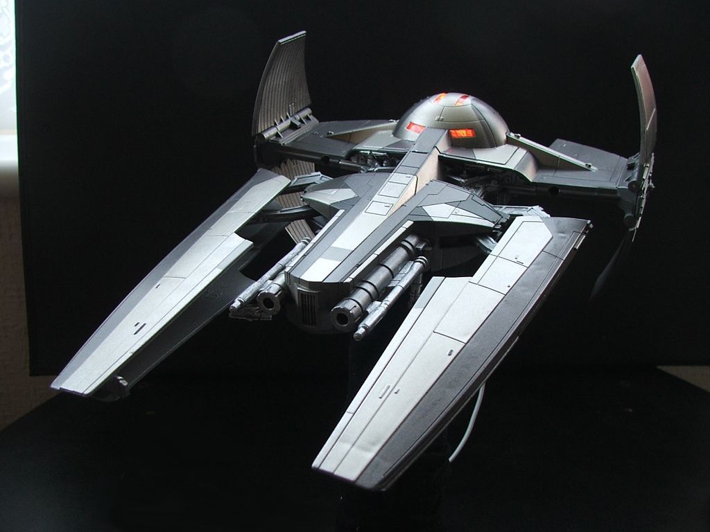 Sith Infiltrator Modified version (turrets added to front inside of the ship). Star wars vehicles, Star wars rpg, Star wars sith