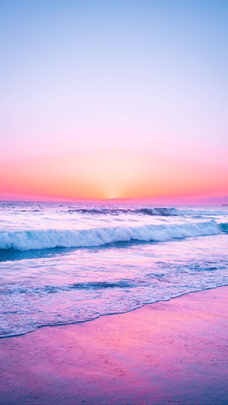 pink #purple #orange #blue #beauty #scene #serene #calm #peaceful. Beach wallpaper, Sunset wallpaper, Aesthetic wallpaper