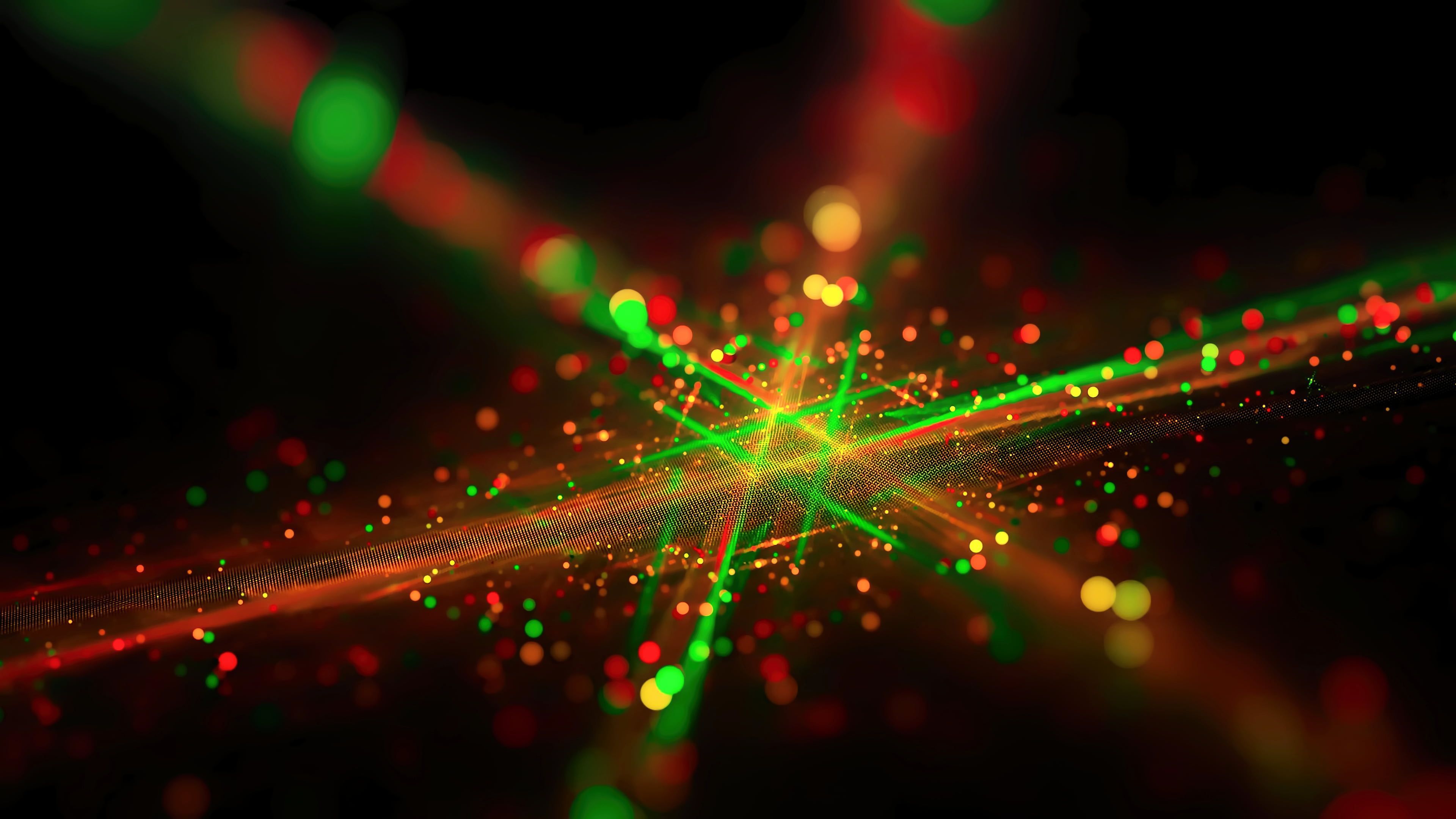 green and red light digital wallpaper, bokeh photograph of laser lights #abstrac. and red light digital. Digital wallpaper, Bokeh wallpaper, Wallpaper