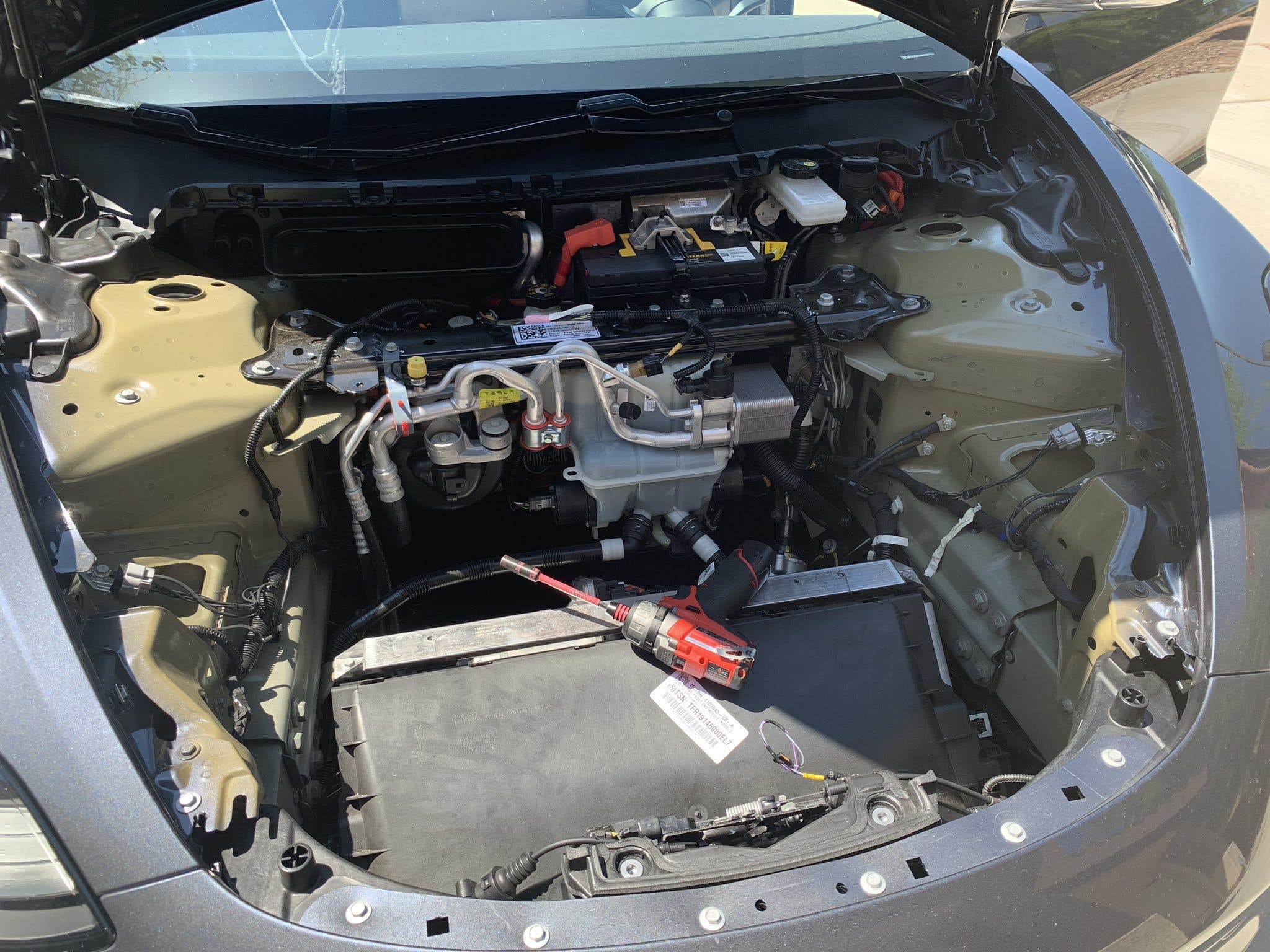 See What's Under The Frunk Of A Tesla Model 3