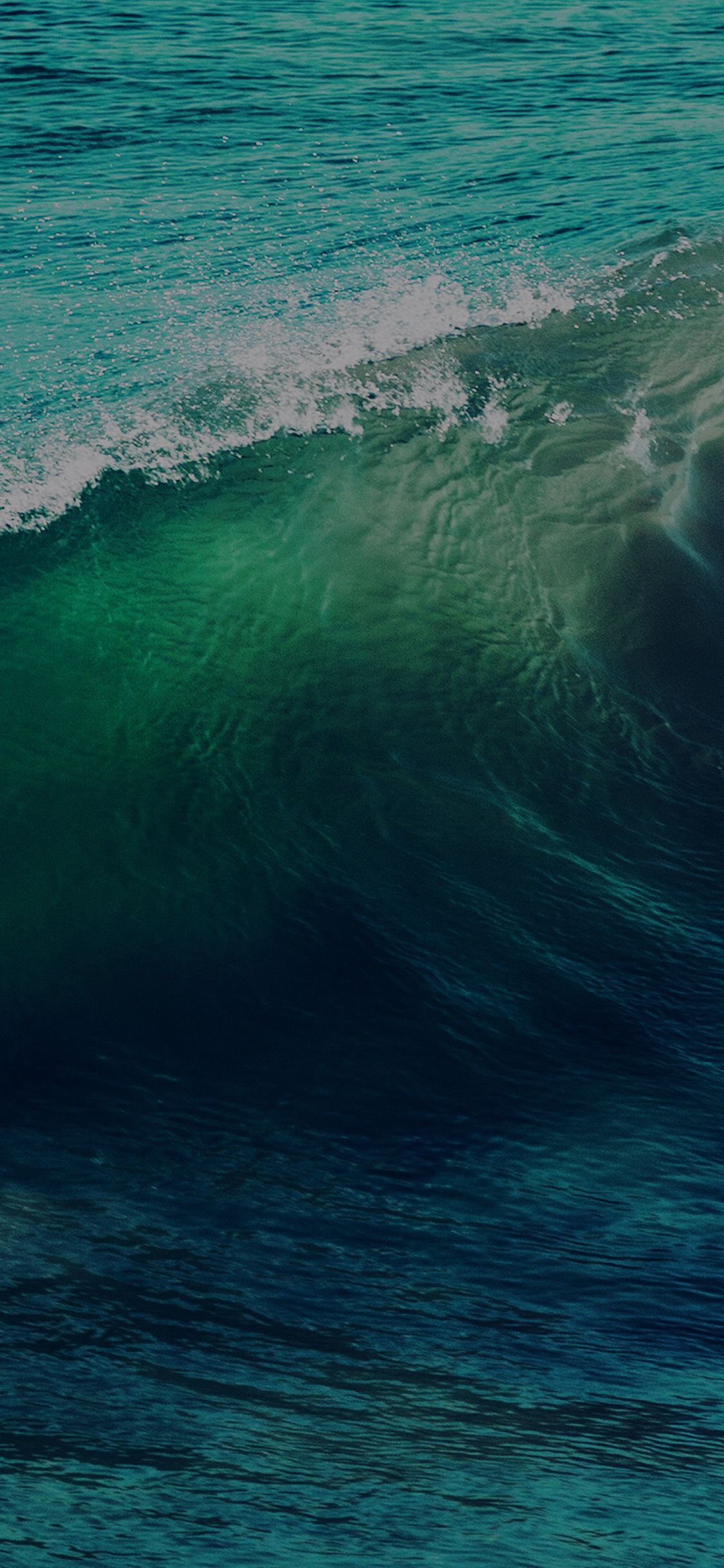 iPhone X wallpaper. wave sea ocean summer blue dark