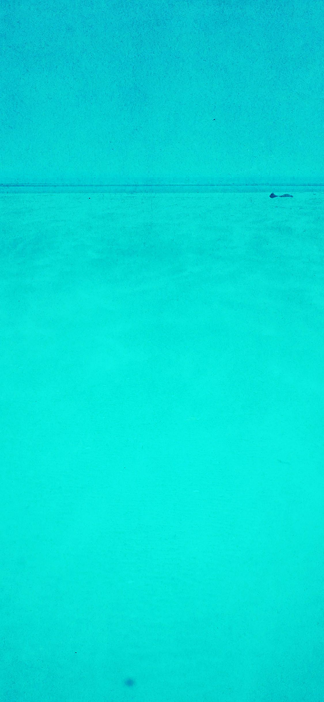 Wallpaper Green Sea Minimal