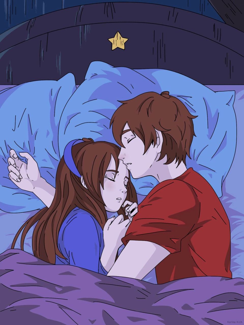 Sleeping Anime Couples Wallpapers - Wallpaper Cave