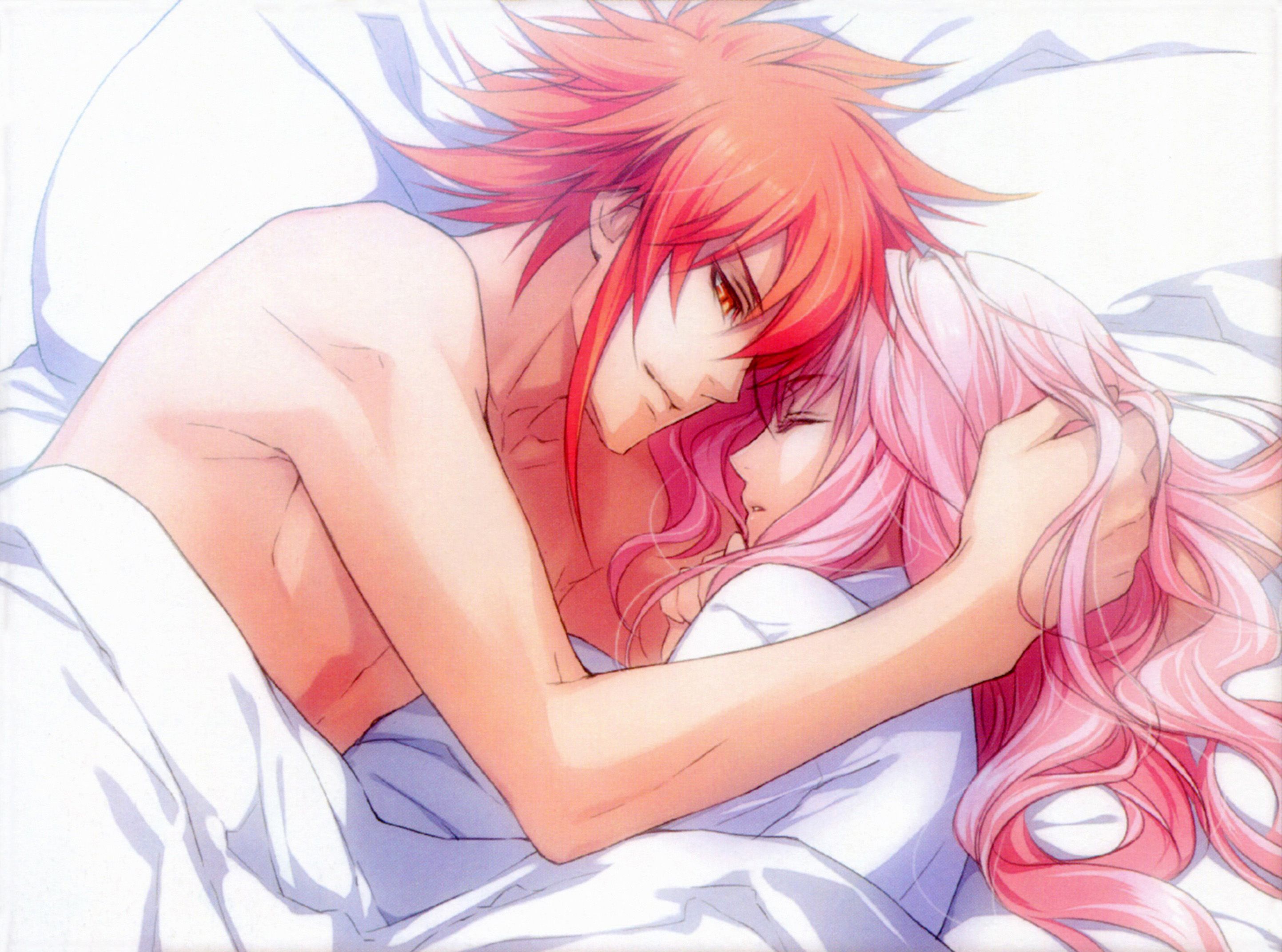 Anime Couple Sleeping Wallpaper