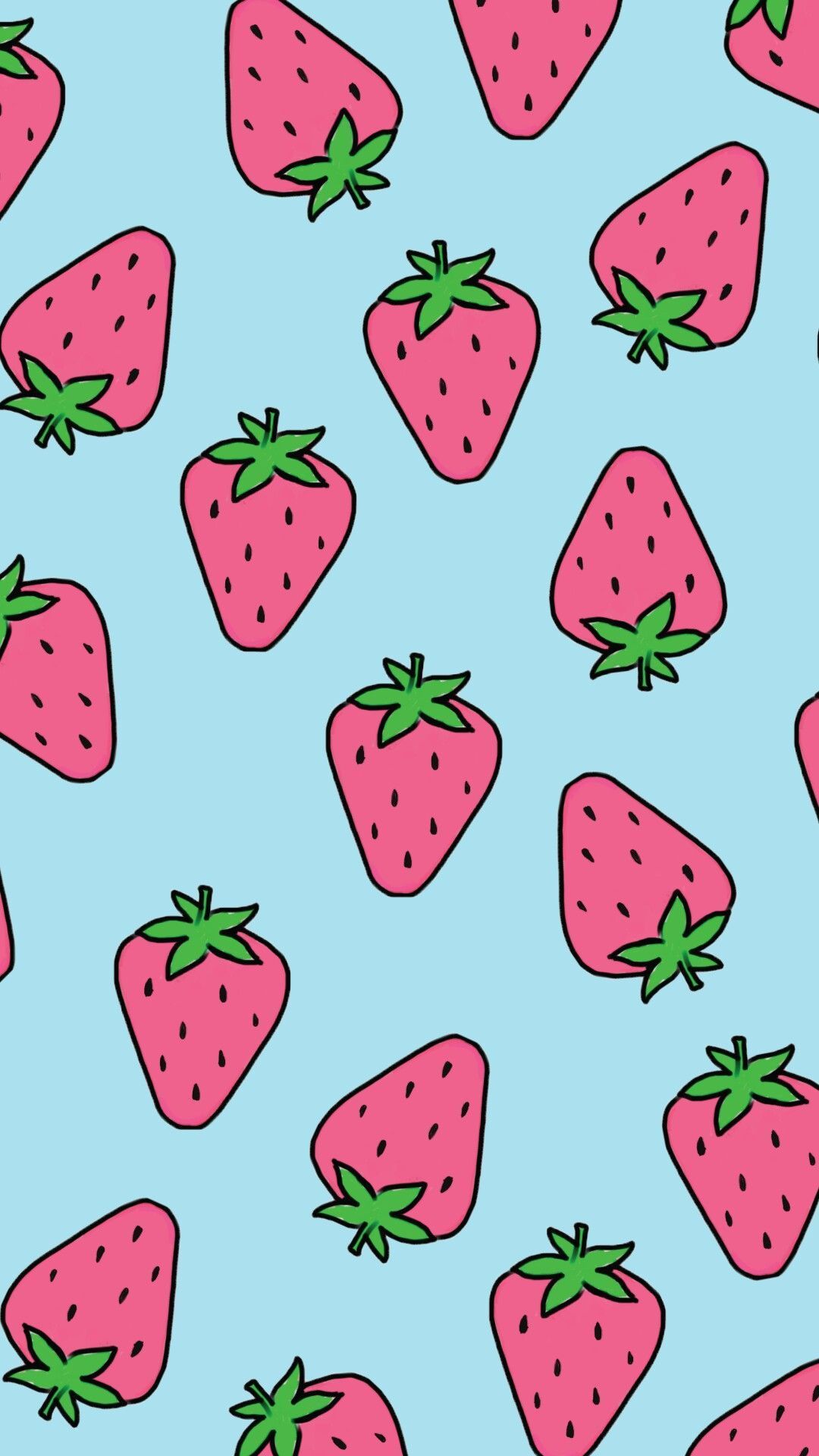 Strawberries Cartoon Wallpapers.