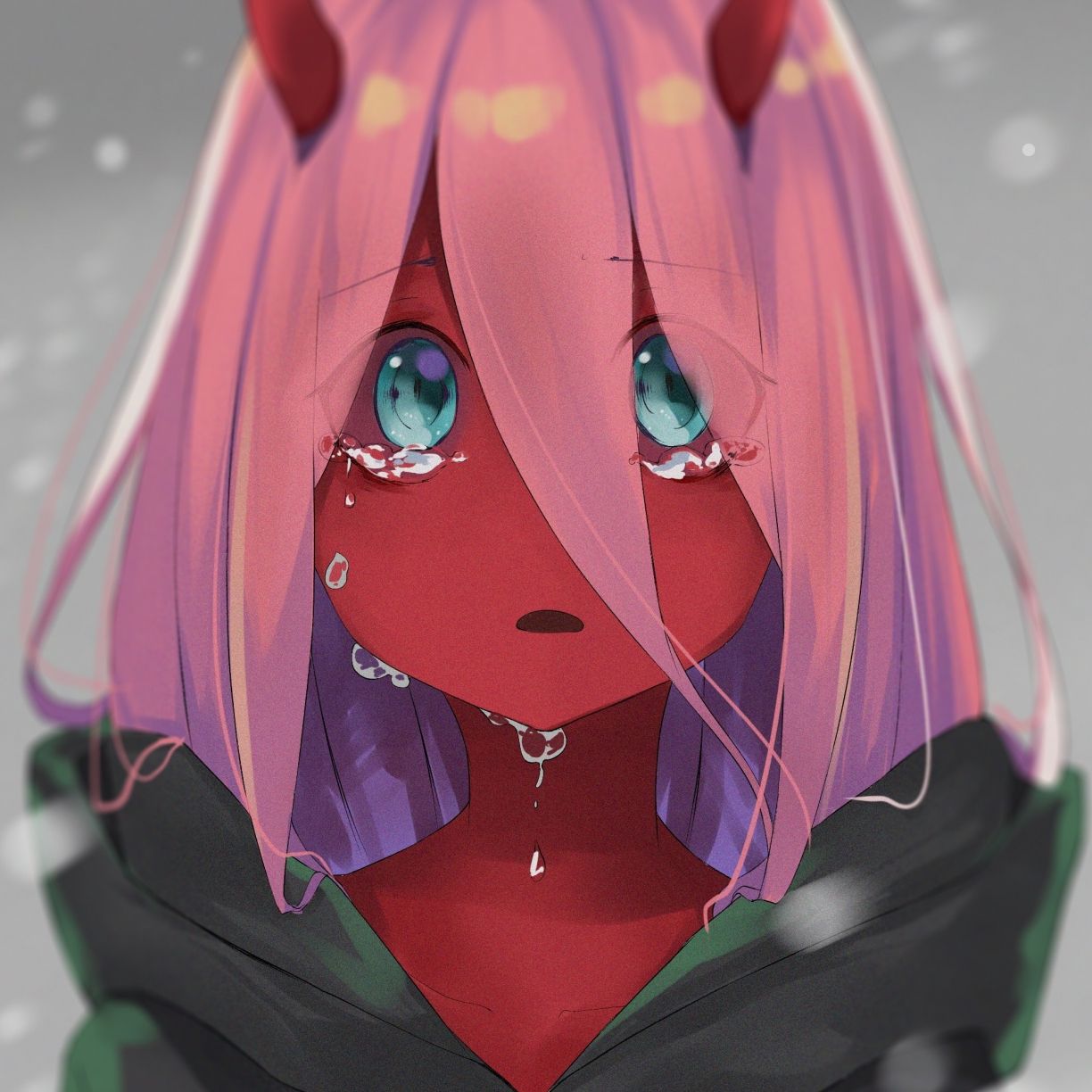 Desktop wallpaper cute, red skin, zero two, teen, anime girl, HD image, picture, background, 6c1a8f