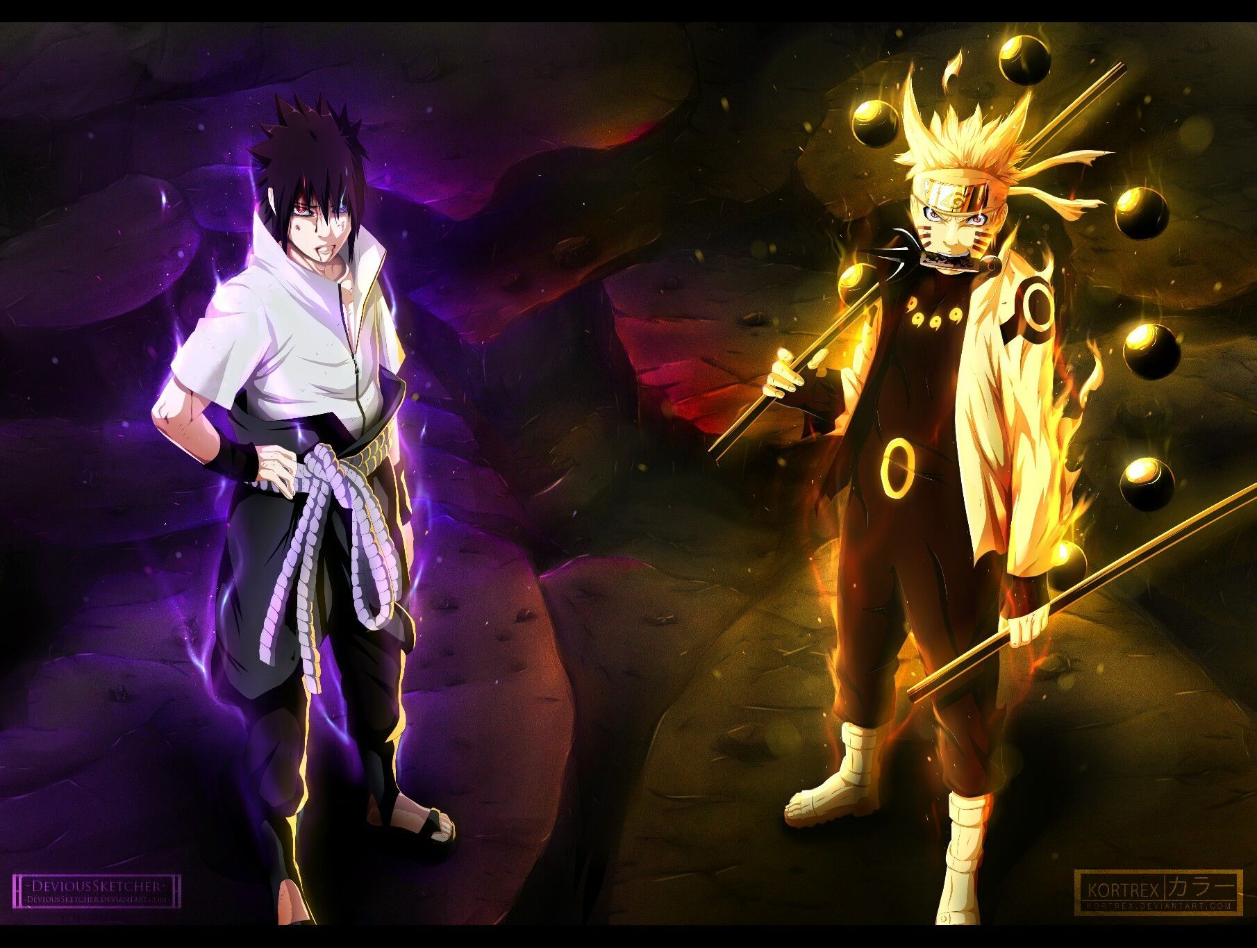 Naruto and Sasuke Wallpaper. Naruto wallpaper, Wallpaper naruto shippuden, Naruto and sasuke wallpaper