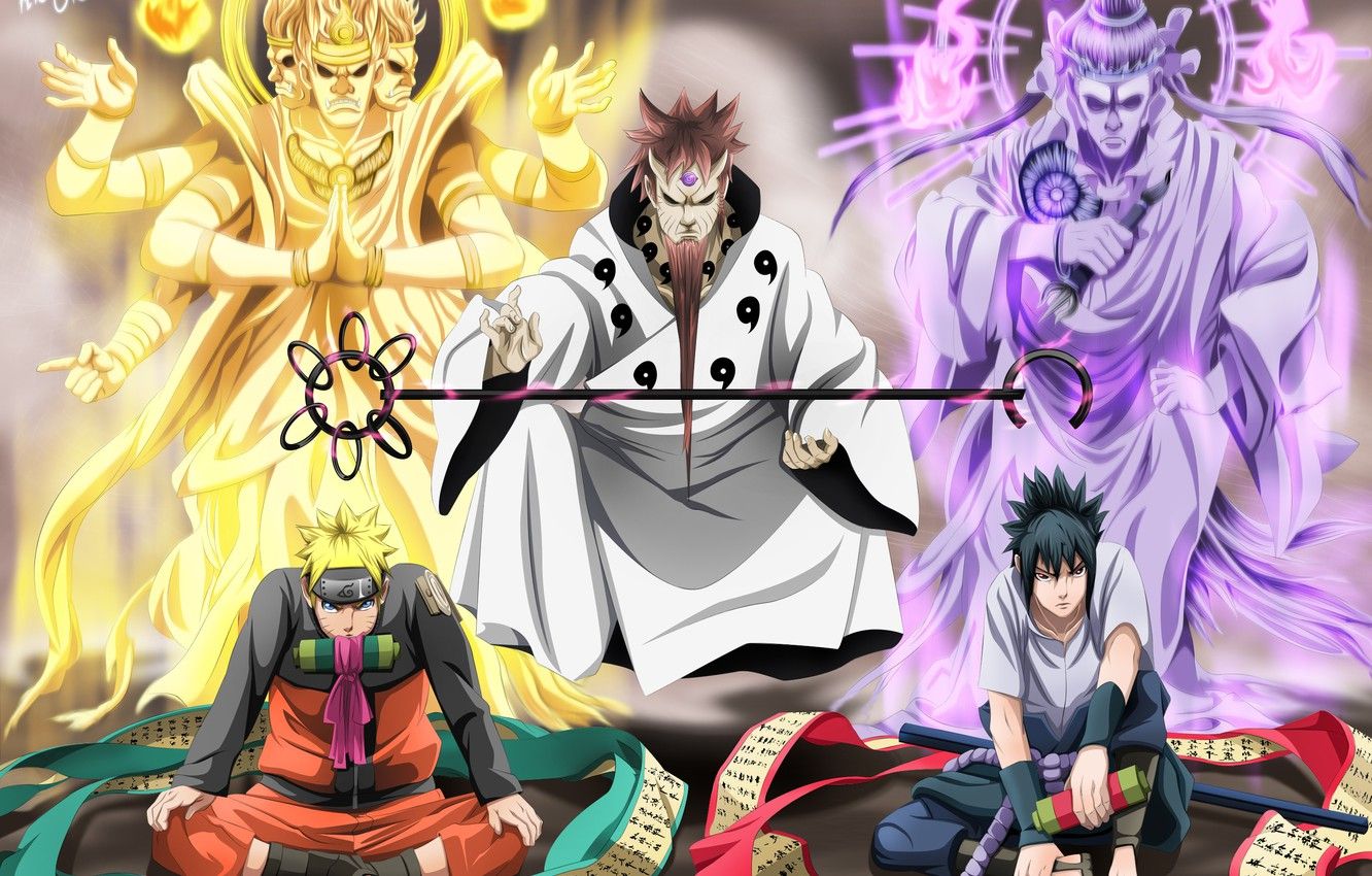 Wallpaper Naruto, Sasuke Uchiha, Naruto Uzumaki image for desktop, section сёнэн