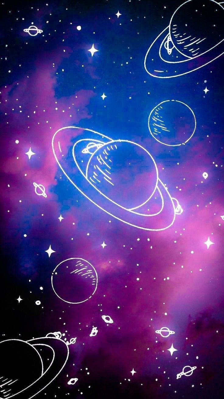ebru1. Galaxy wallpaper, Space phone wallpaper, Planets wallpaper