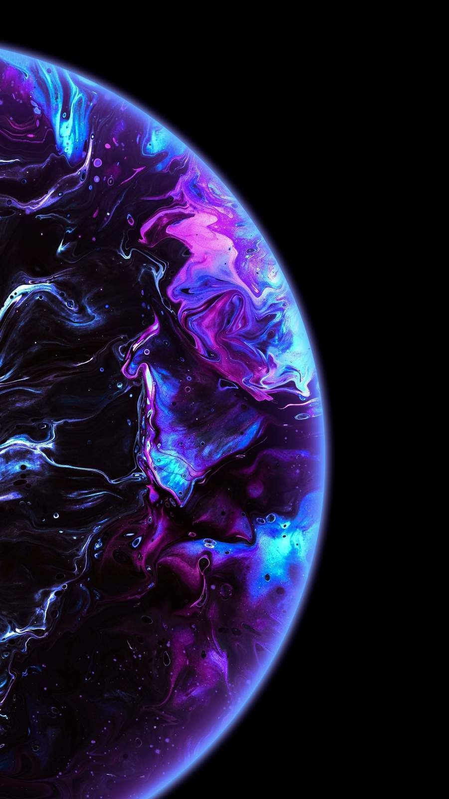 Sphere Marble Planet iPhone Wallpaper. Colourful wallpaper iphone, iPhone wallpaper planets, iPhone wallpaper video