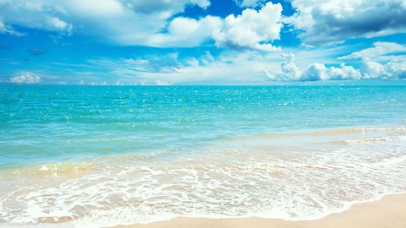 Free download Sunny Day At The Beach Wallpaper [1440x810] for your Desktop, Mobile & Tablet. Explore Sunny Beach Wallpaper. Sunny Wallpaper, Beach Scenes for Desktop Wallpaper, Bright Sunny Wallpaper