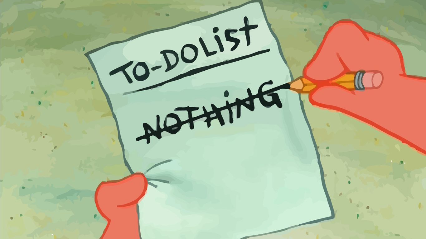 Sponge Bob Cartoon Spongebob Squarepants Patrick Todo List Desk Wallpaper wallpaper