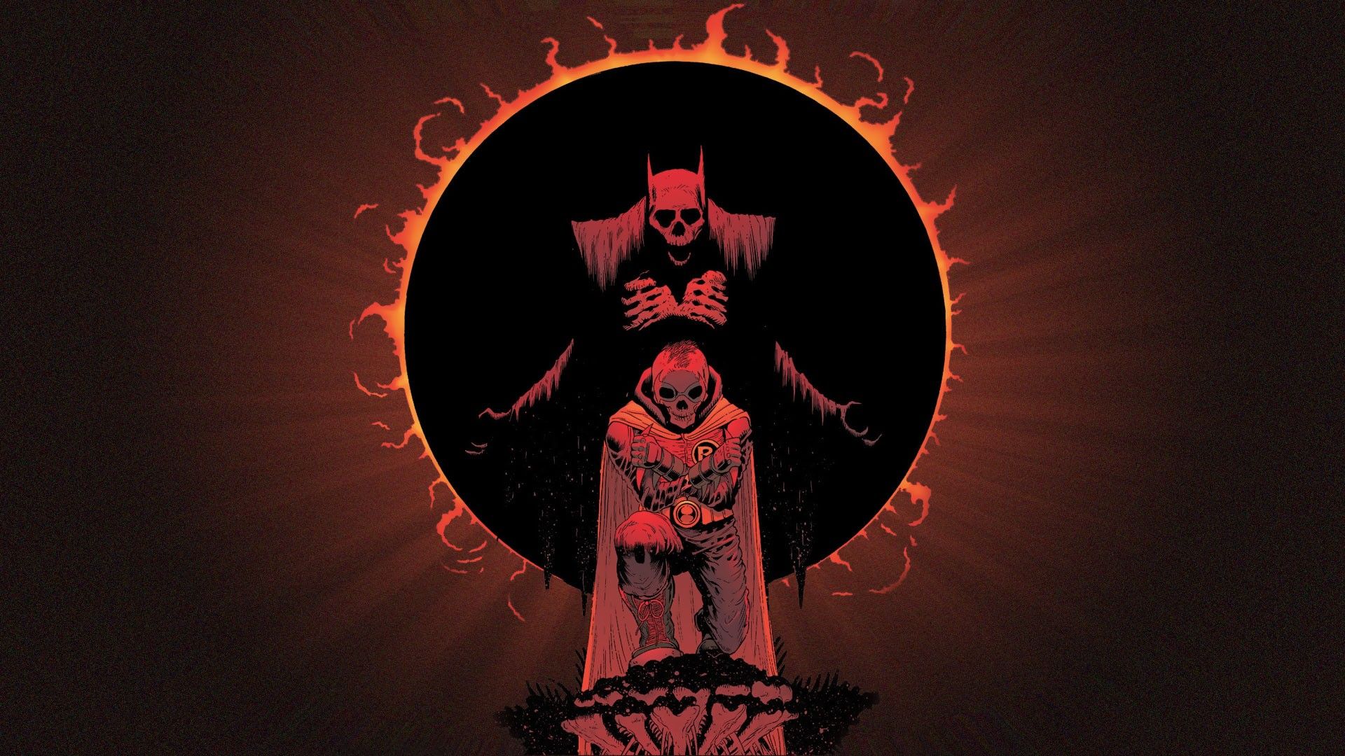 Subscribers just in time for the Halloween season! (skeletal) Batman & Robin [1920 x 1080]