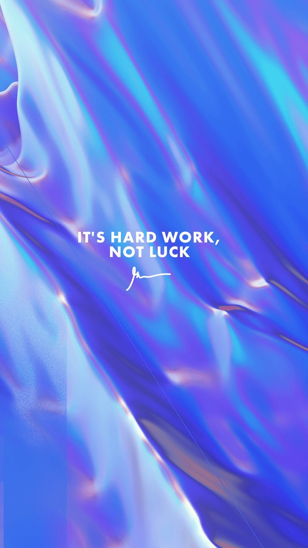 It's Hard Work Not Luck