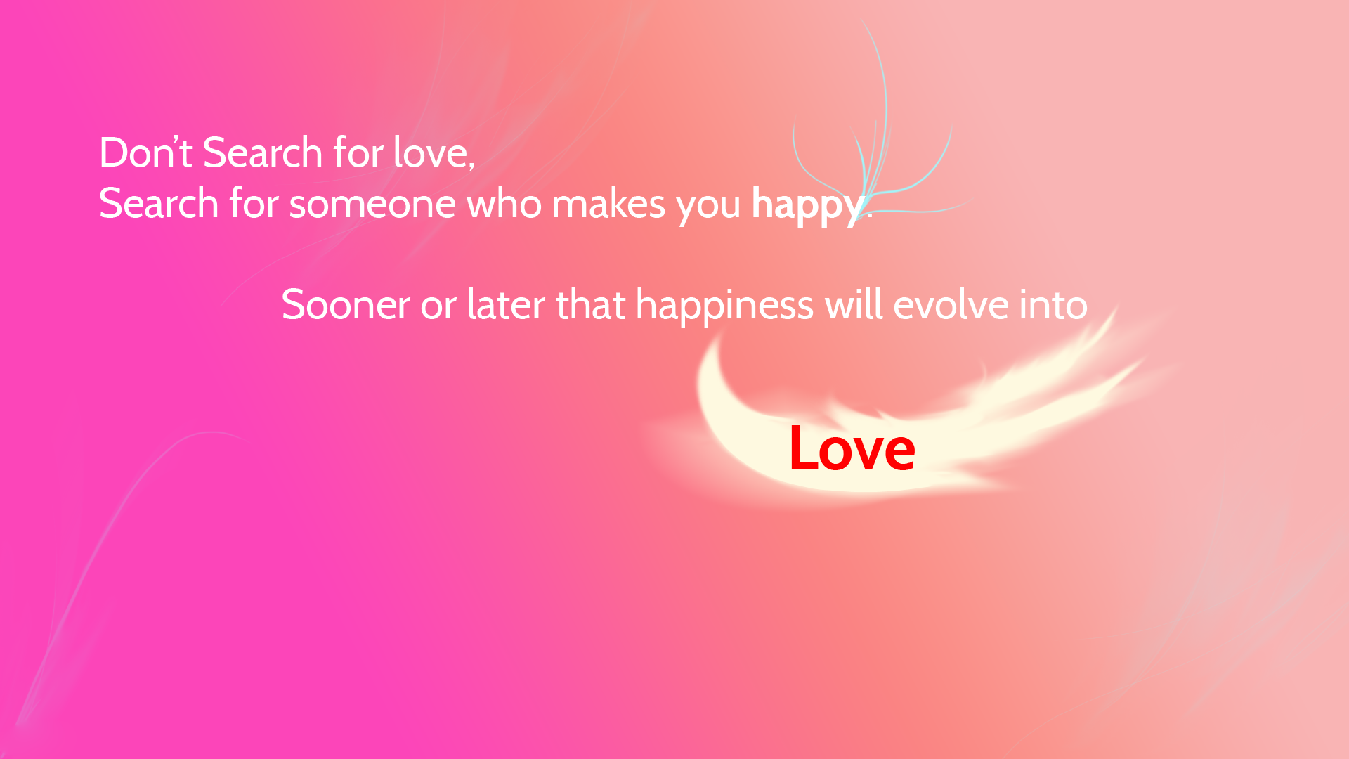 Motivational Pink Quotes Desktop Wallpaper