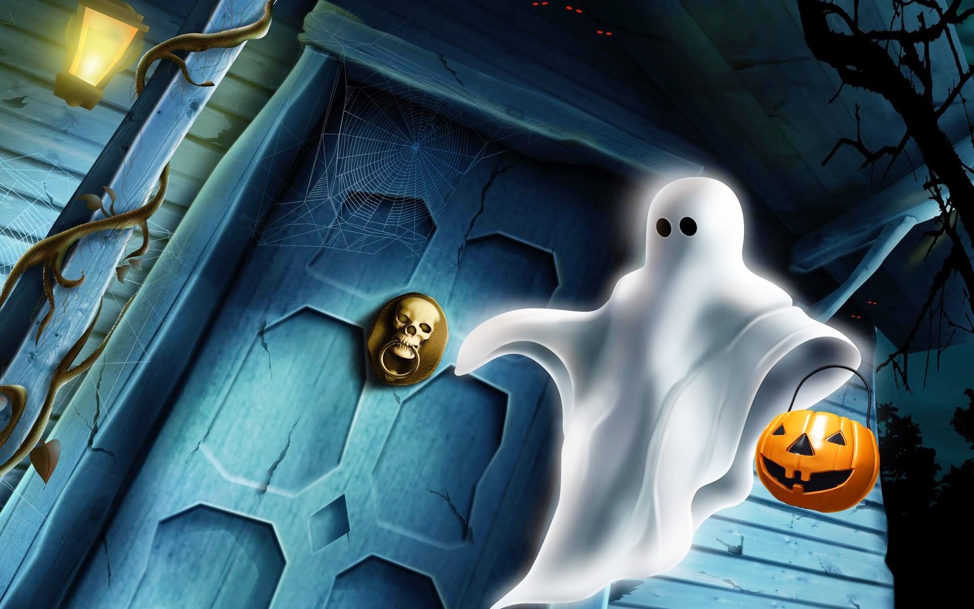 Halloween Ghost Desktop Wallpaper Free Halloween Ghost Desktop Background