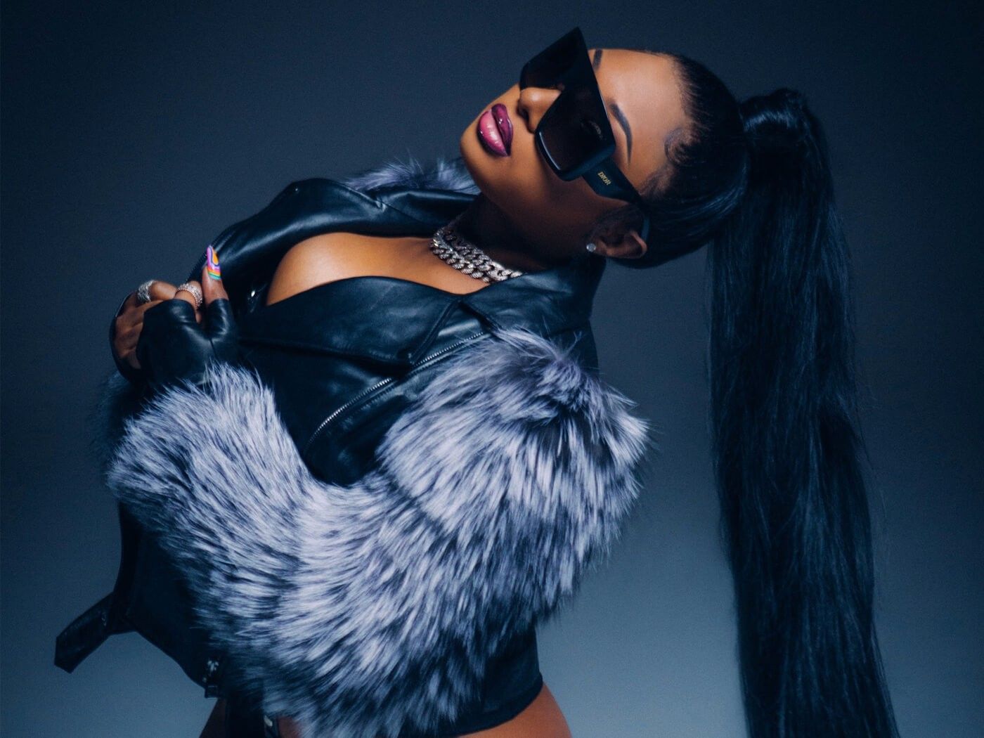 Megan Thee Stallion Background Free HD Wallpaper