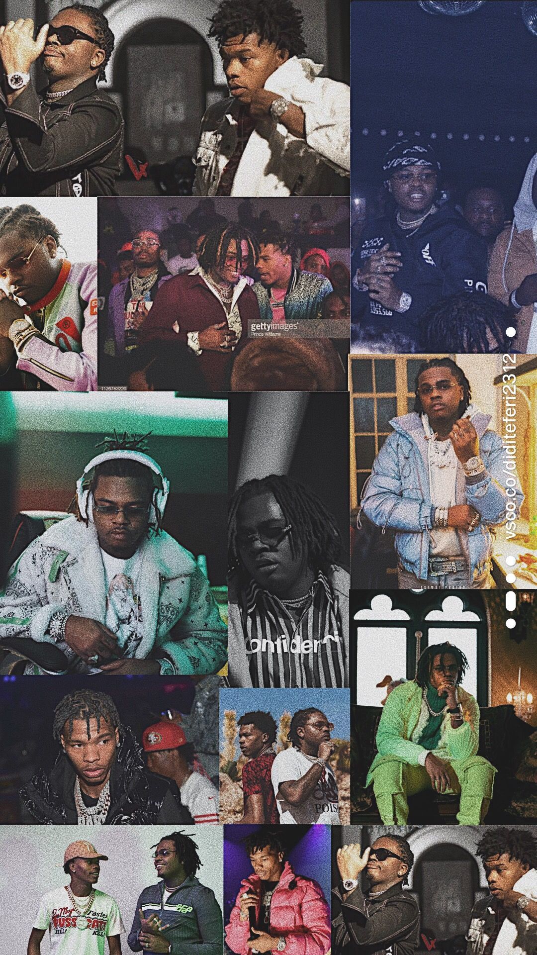 lil baby and gunna. wallpaper. collage. by dimyana teferi. Lil baby, Collage, Wall collage