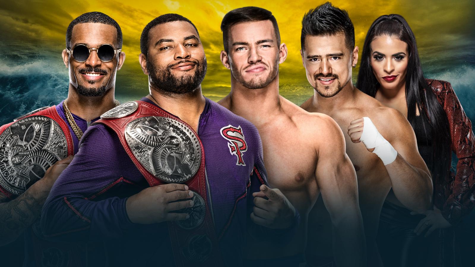 The Street Profits (c) vs. Angel Garza & Austin Theory