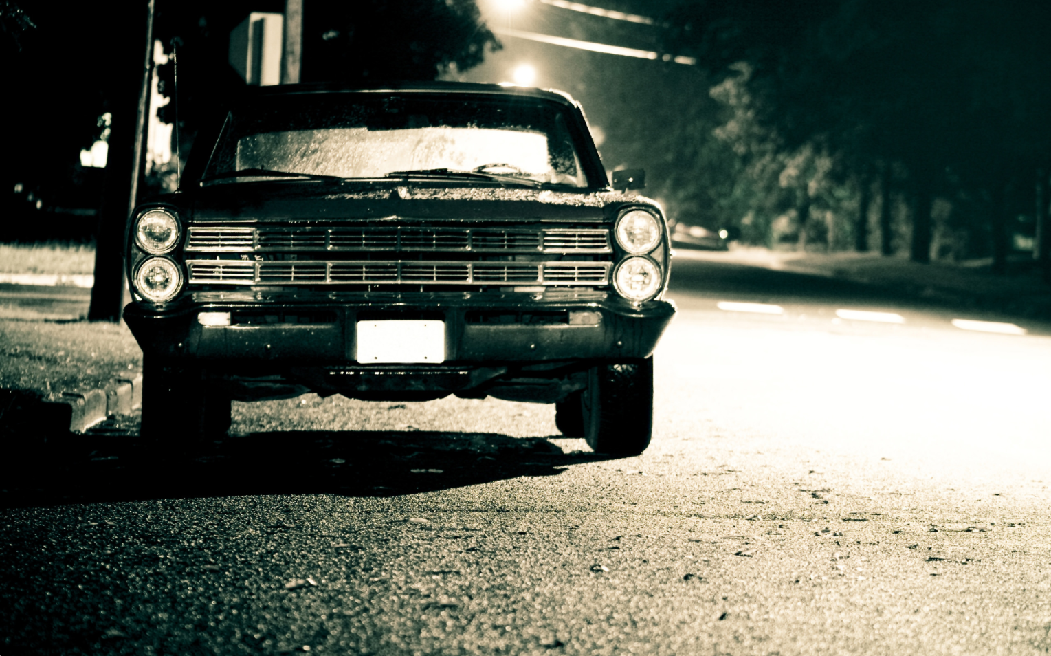 Scary Night Car. Car wallpaper, Car ford, Ford classic cars