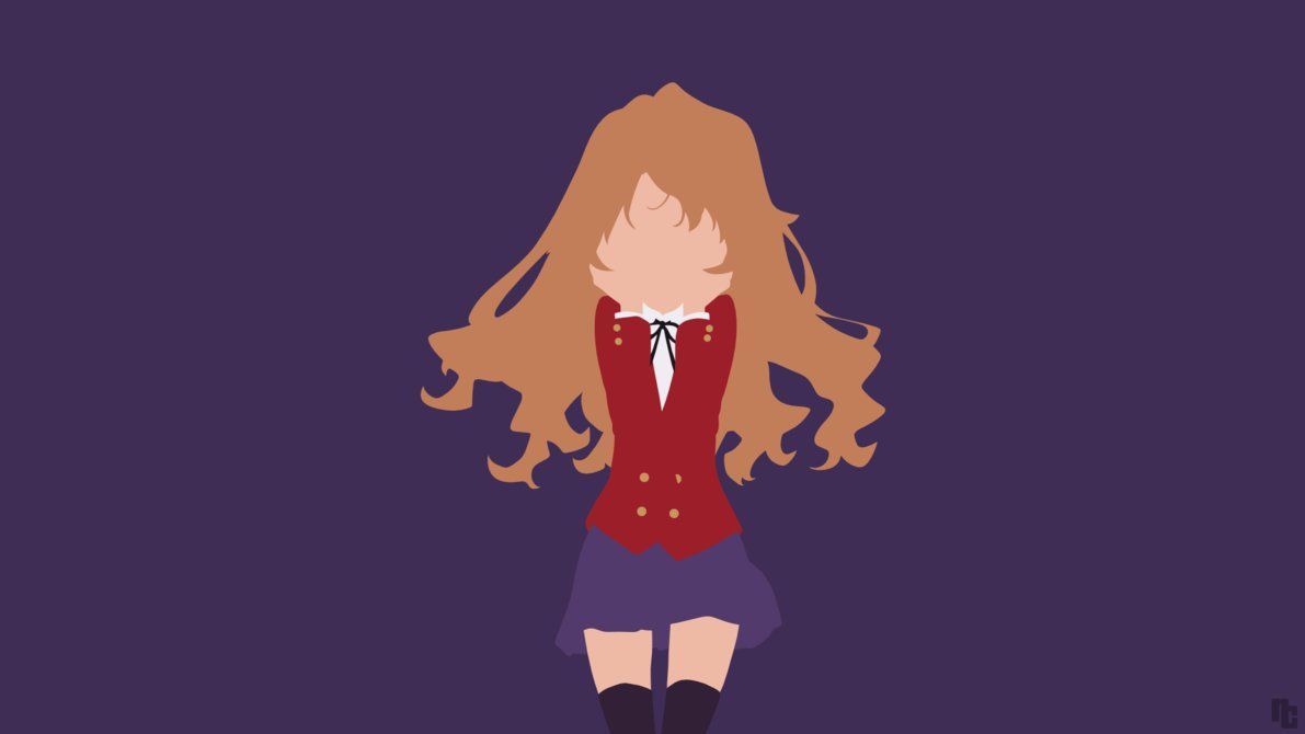 Minimalist Wallpaper. Taiga. Toradora! by ncoll36. Toradora, Minimalist wallpaper, Wallpaper
