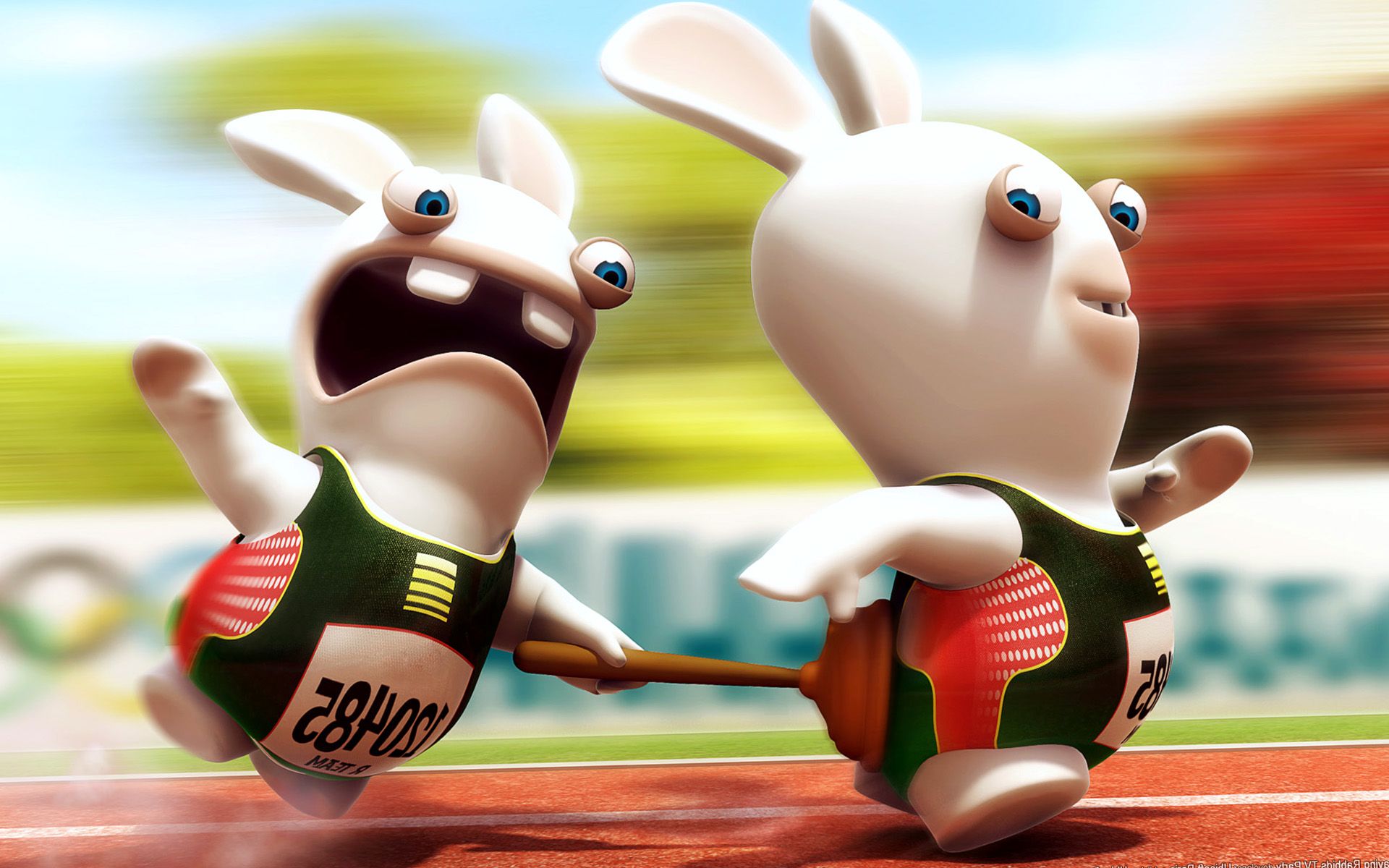 Funny Rabbits Run Cartoon Wallpapers HD / Desktop and Mobile Backgrounds