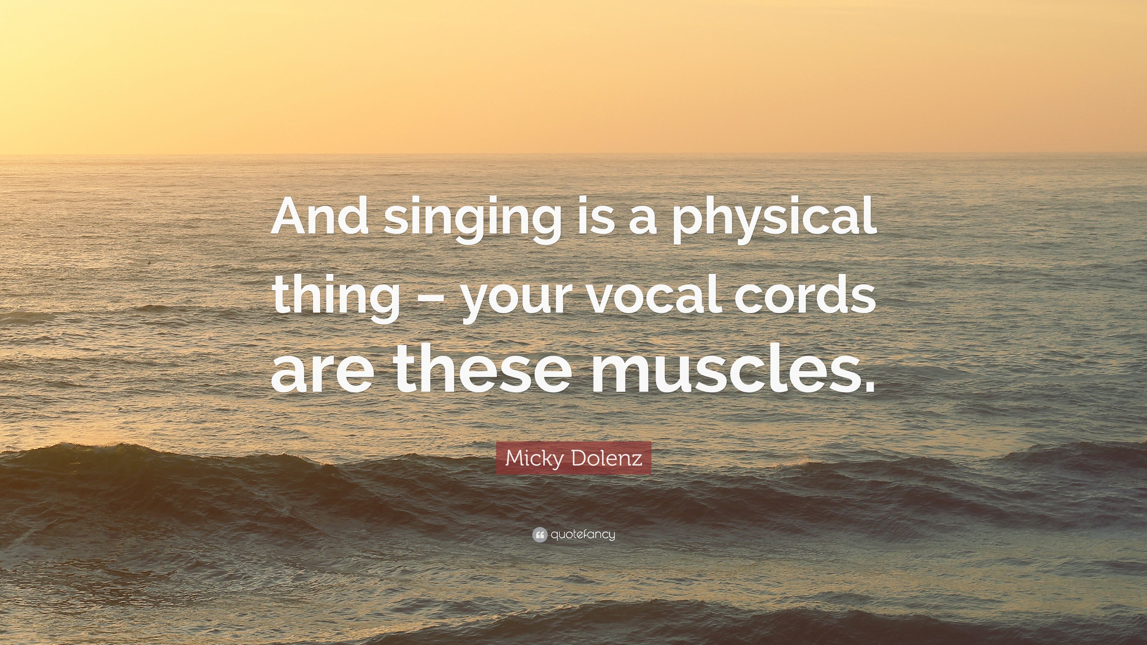 Micky Dolenz Quote: “And singing is a physical thing