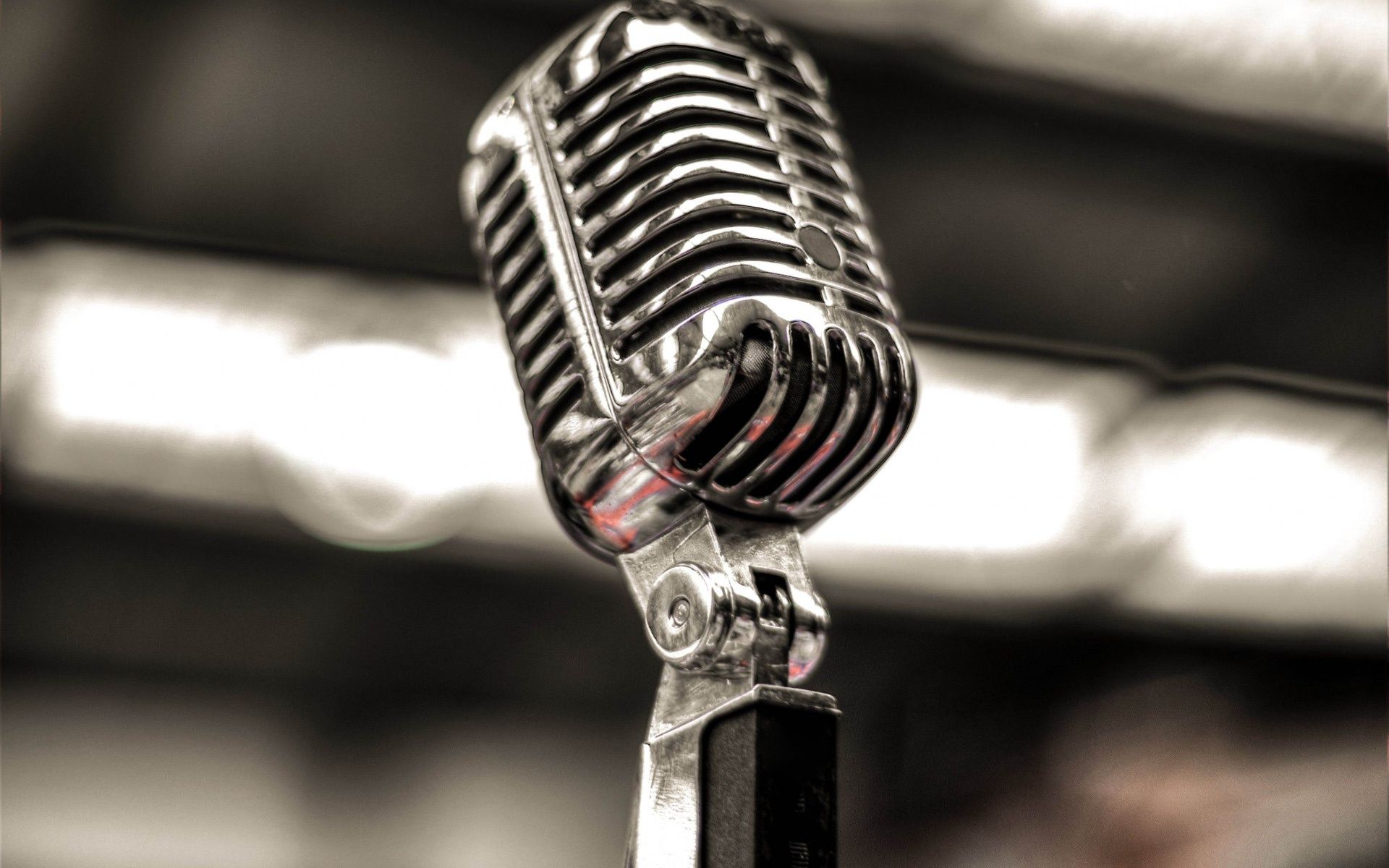 Download wallpaper old steel microphone, Vintage Microphone, Classic Retro Dynamic Vocal Microphone, music concepts, microphones for desktop with resolution 1920x1200. High Quality HD picture wallpaper