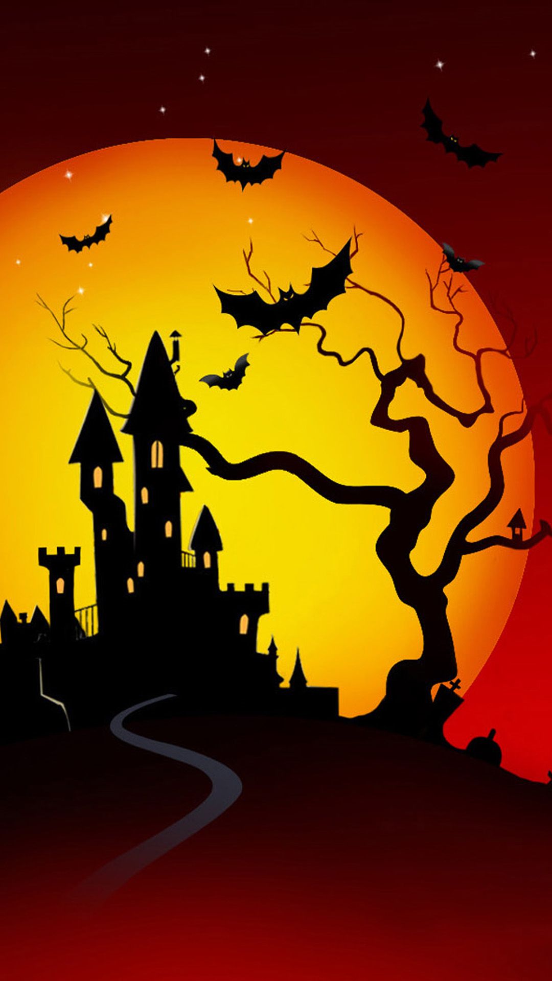 Happy Halloween Download Free HD+ Wallpaper for iPhone 6s, 7s, 8s, 10