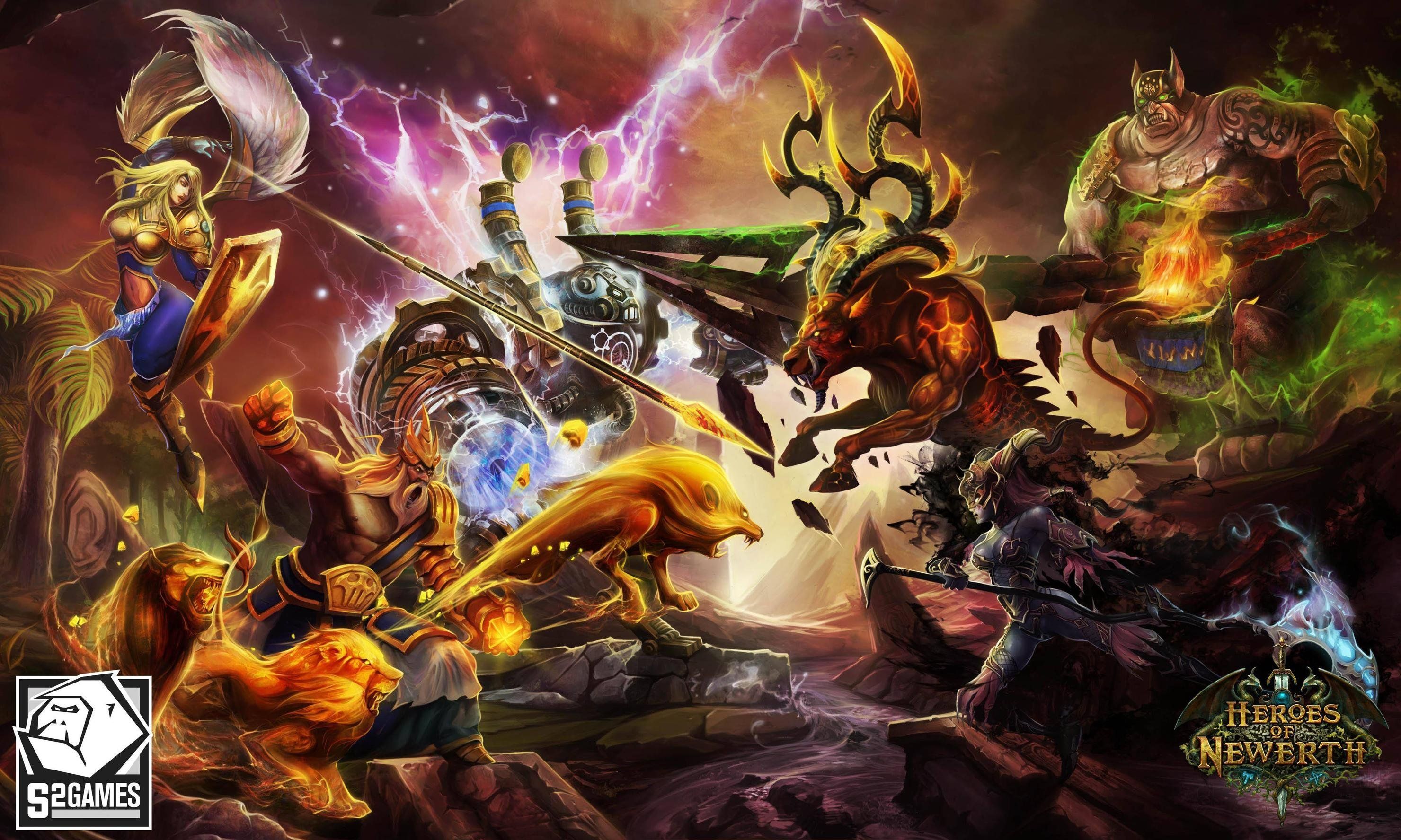 heroes, Of, Newerth, Arena, Mmo, Online, Fighting, Fantasy, 1hon, Moba, Action, Hon, Warrior, Sci fi, Magic Wallpaper HD / Desktop and Mobile Background