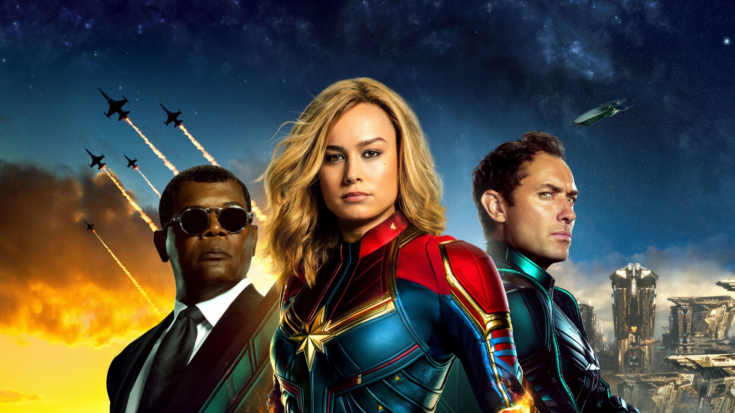 Captain Marvel Movie All Superheroes 1440P Resolution Wallpaper, HD Movies 4K Wallpaper, Image, Photo and Background