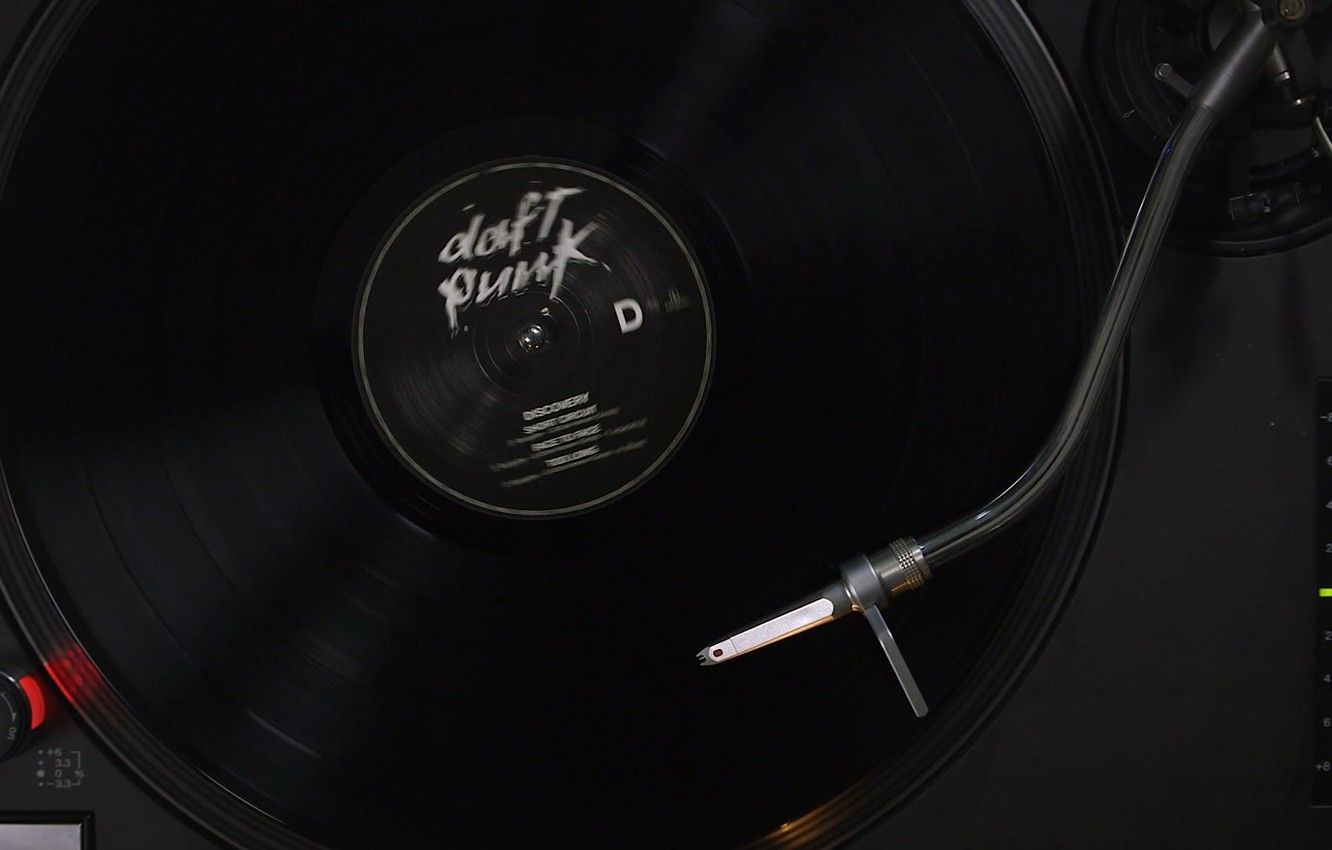 Wallpaper Music, Vinyl, Record, Music, Daft Punk, Discovery, Vinyl, Daft Punk, Record, Turntable, Turntables image for desktop, section музыка