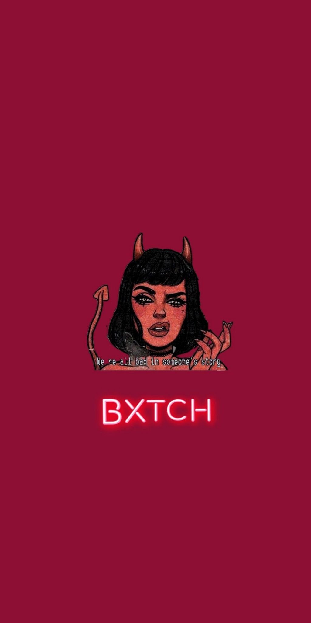 Red bad bitch wallpaper