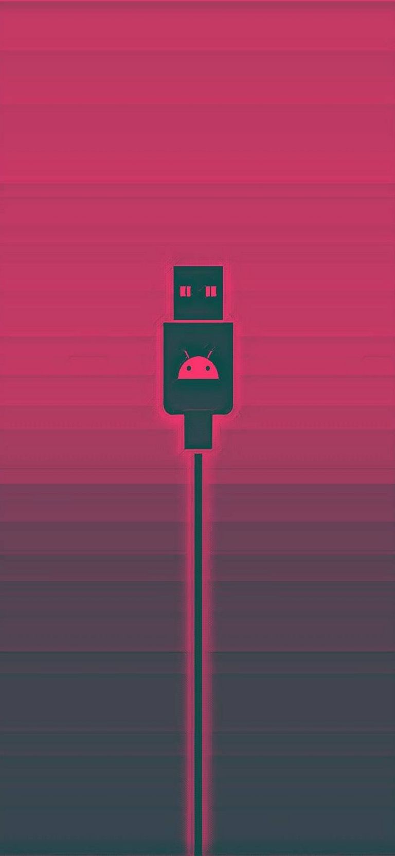 Android Logo USB Cable Minimal iPhone FHD Wallpaper Download