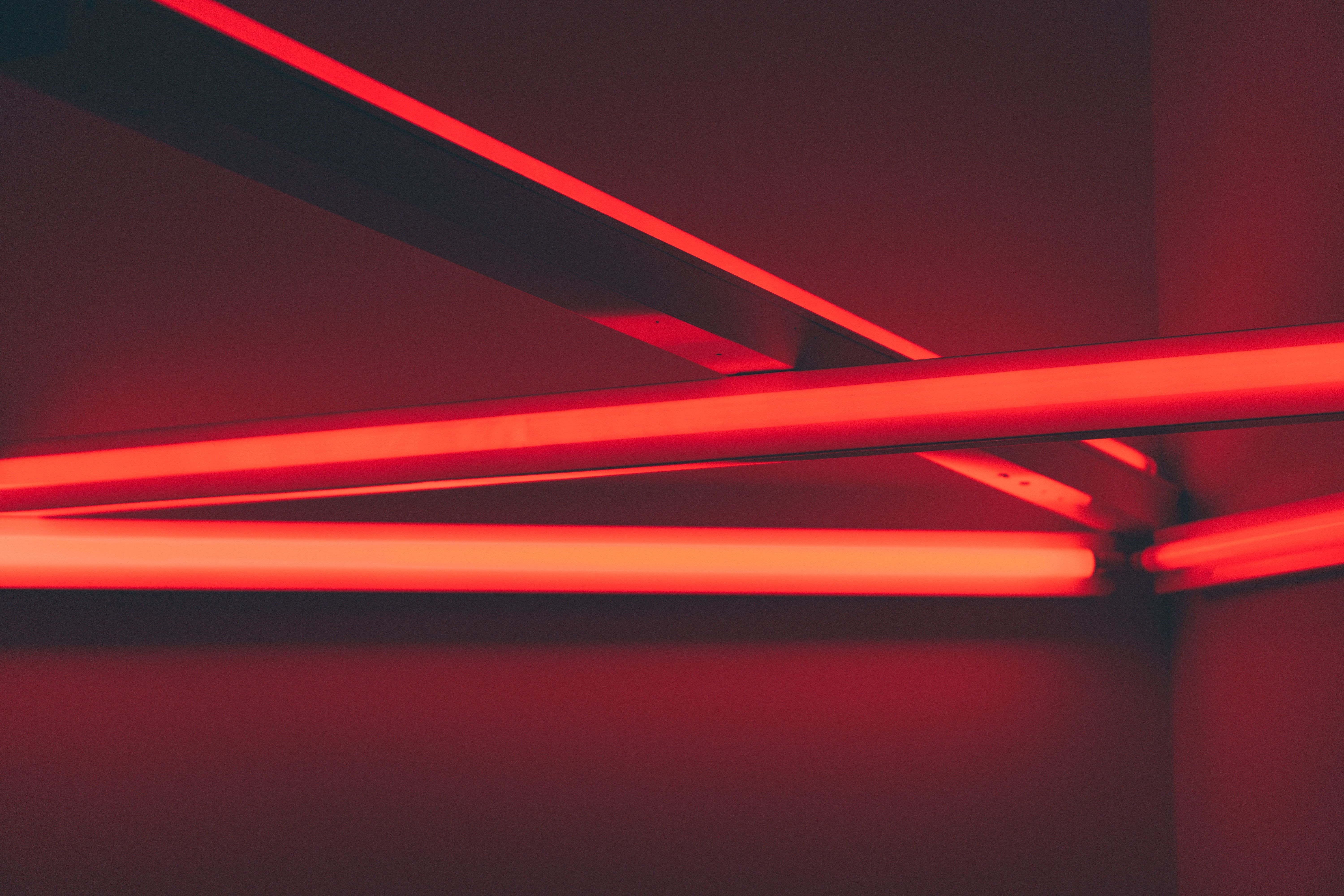 red LED light #line #light #lighting #red K #wallpaper #hdwallpaper #desktop. Red led lights, Led lights, Green led lights