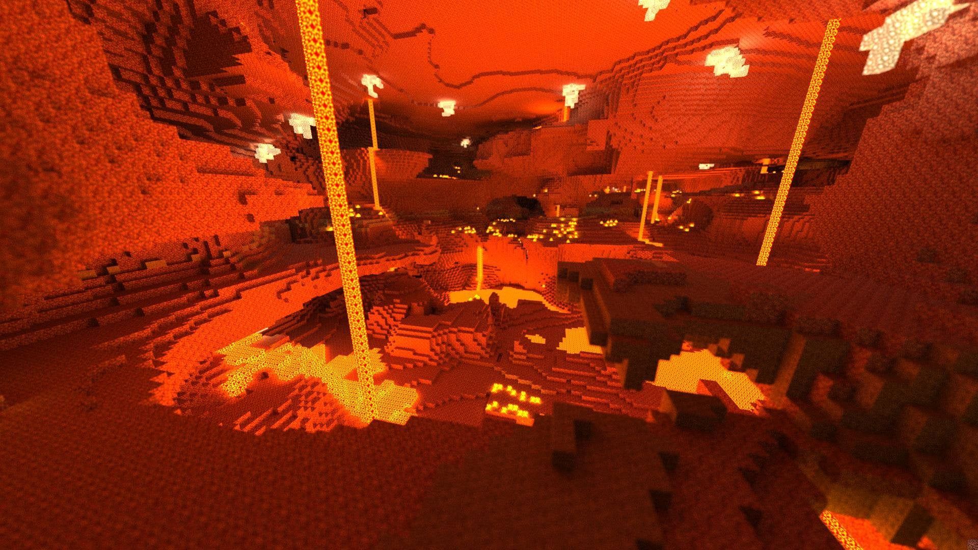 Minecraft's Nether Region: A Fiery Hot Gallery Experience