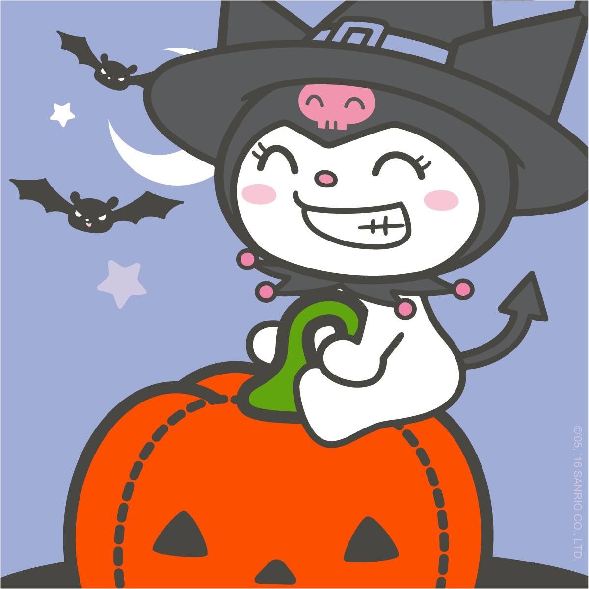 Kuromi _:(´ཀ`」 ∠): Happy Halloween. Hello kitty my melody, Hello kitty halloween, Hello kitty wallpaper
