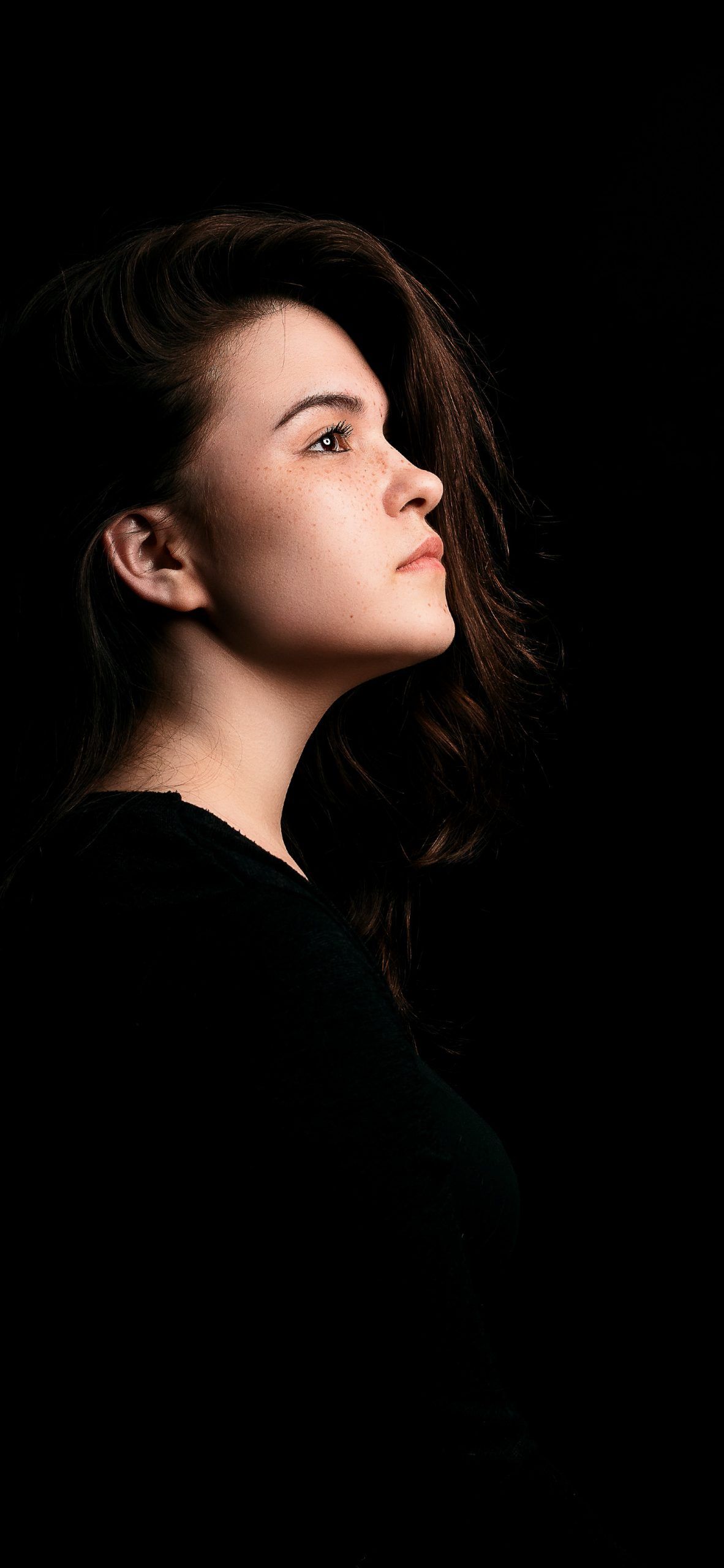 Sideways Portrait Of Girl. Portrait, Portrait girl, Girl wallpaper