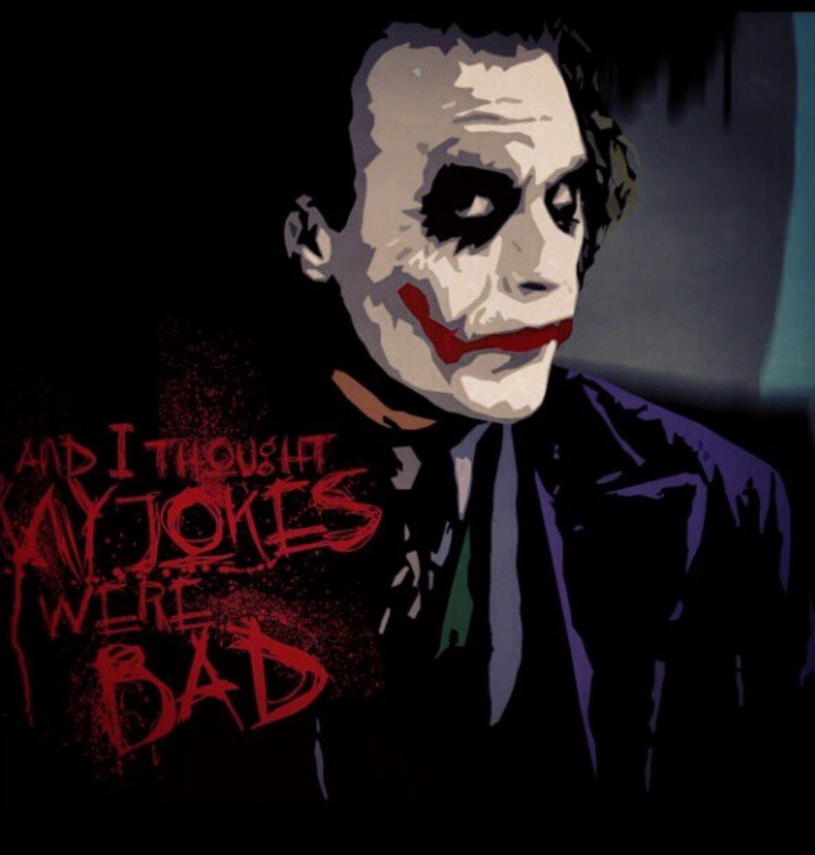 I thought my jokes were bad. Batman joker wallpaper, Joker, Joker wallpaper