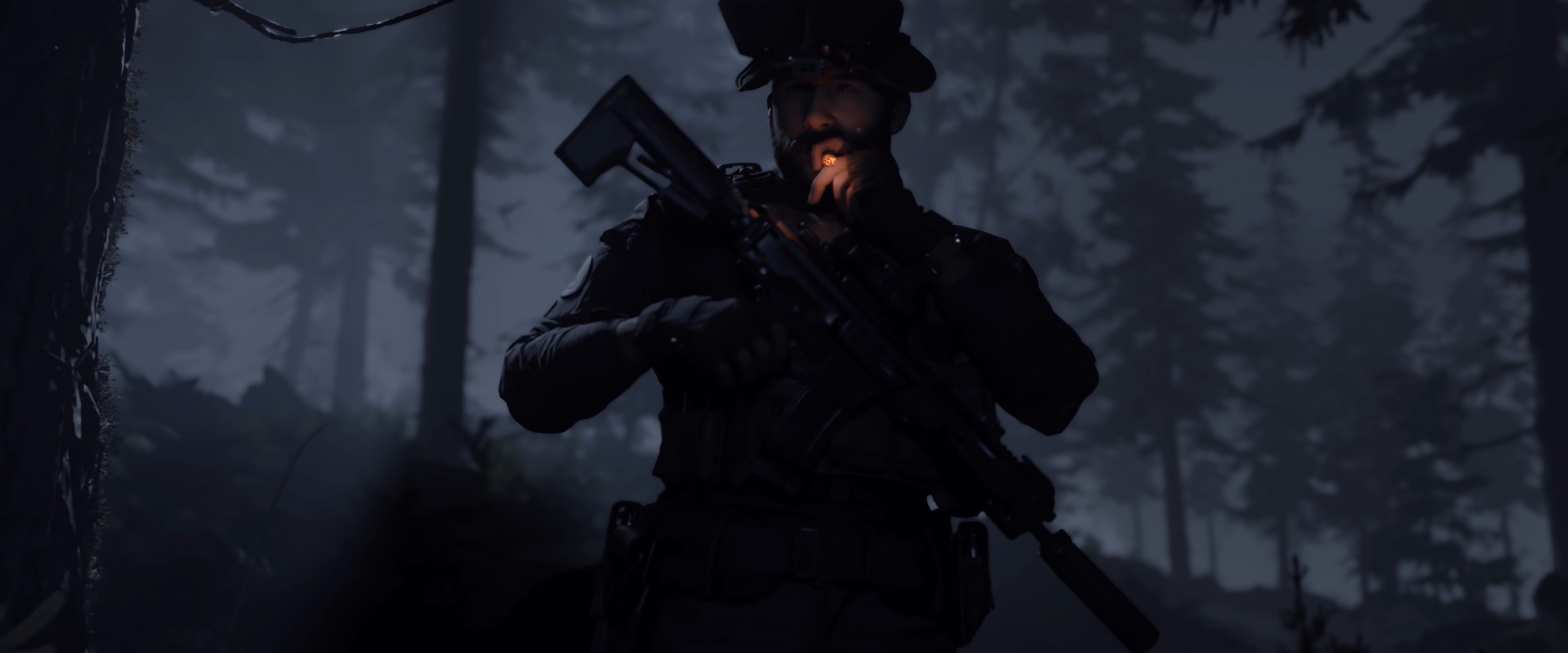 Call of Duty: Modern Warfare Captain Price Smoking 4K Wallpaper