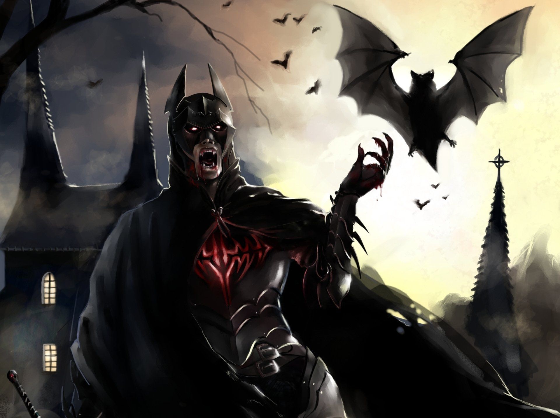 Vampire Batman Wallpaper