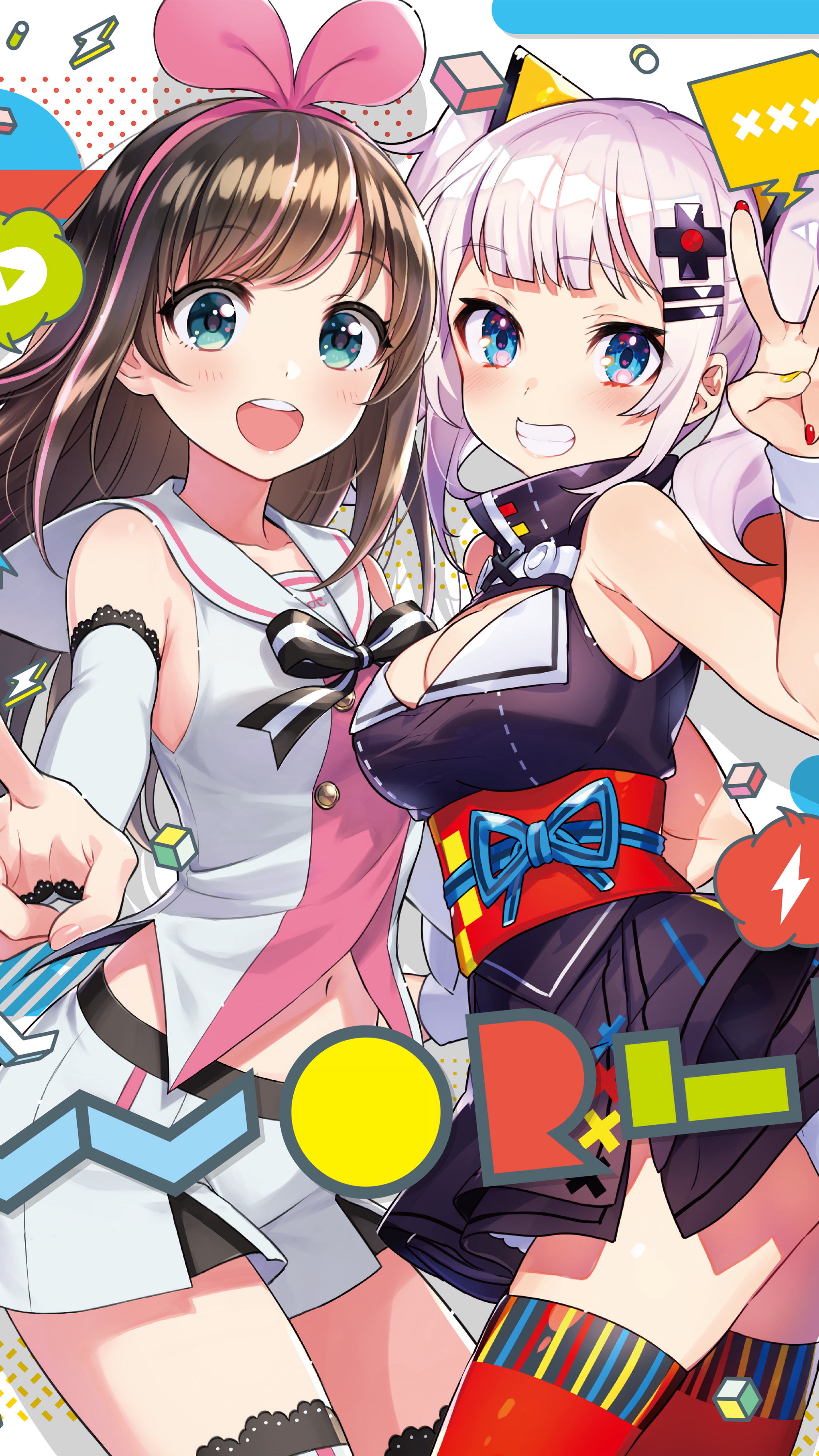 Kizuna Ai and Kaguya Luna [Virtual Youtuber](2250x4000)