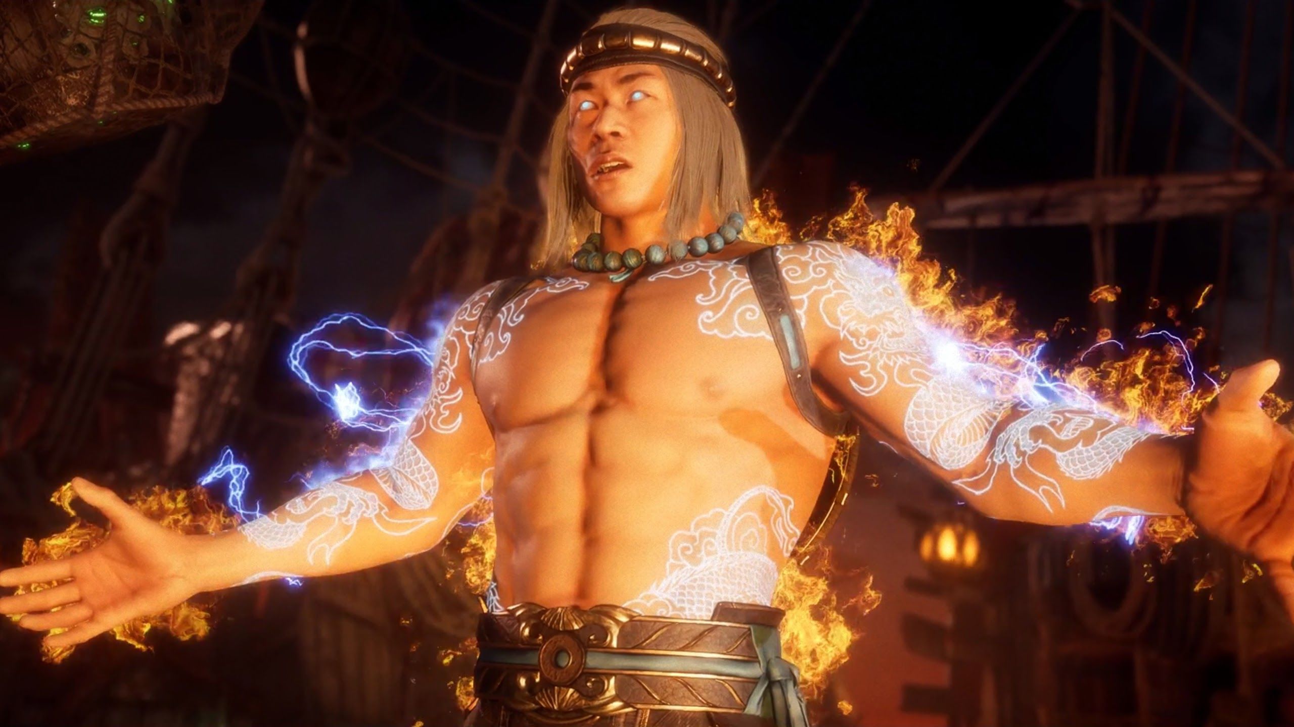 Fire God, Liu Kang, Mortal Kombat 4k, Kombat 11 Liu Kang Fire God