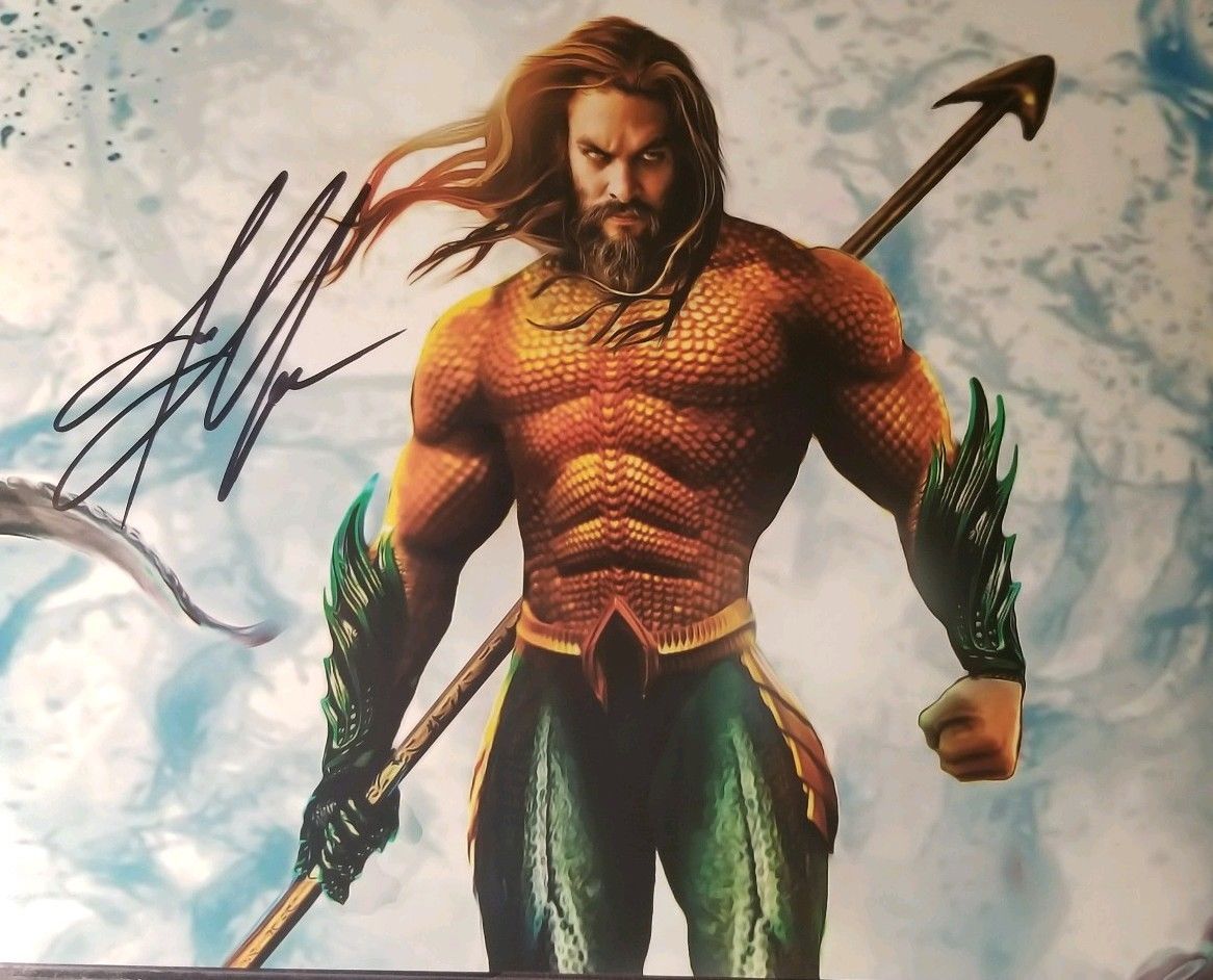 Jason Momoa Autograph Hand Signed 8×10 Photo W Holo COA Justice League Aquaman 1045. Jason Momoa Aquaman, Aquaman, Aquaman Comic