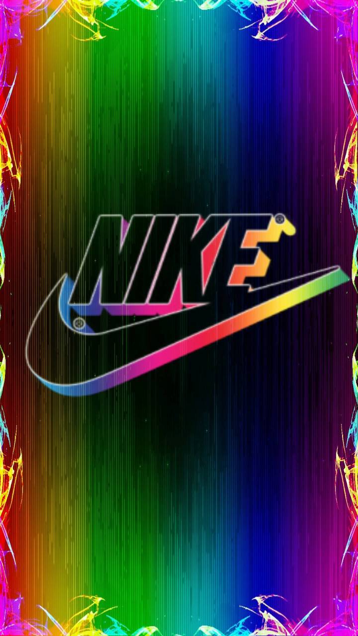 Rainbow nike wallpaper