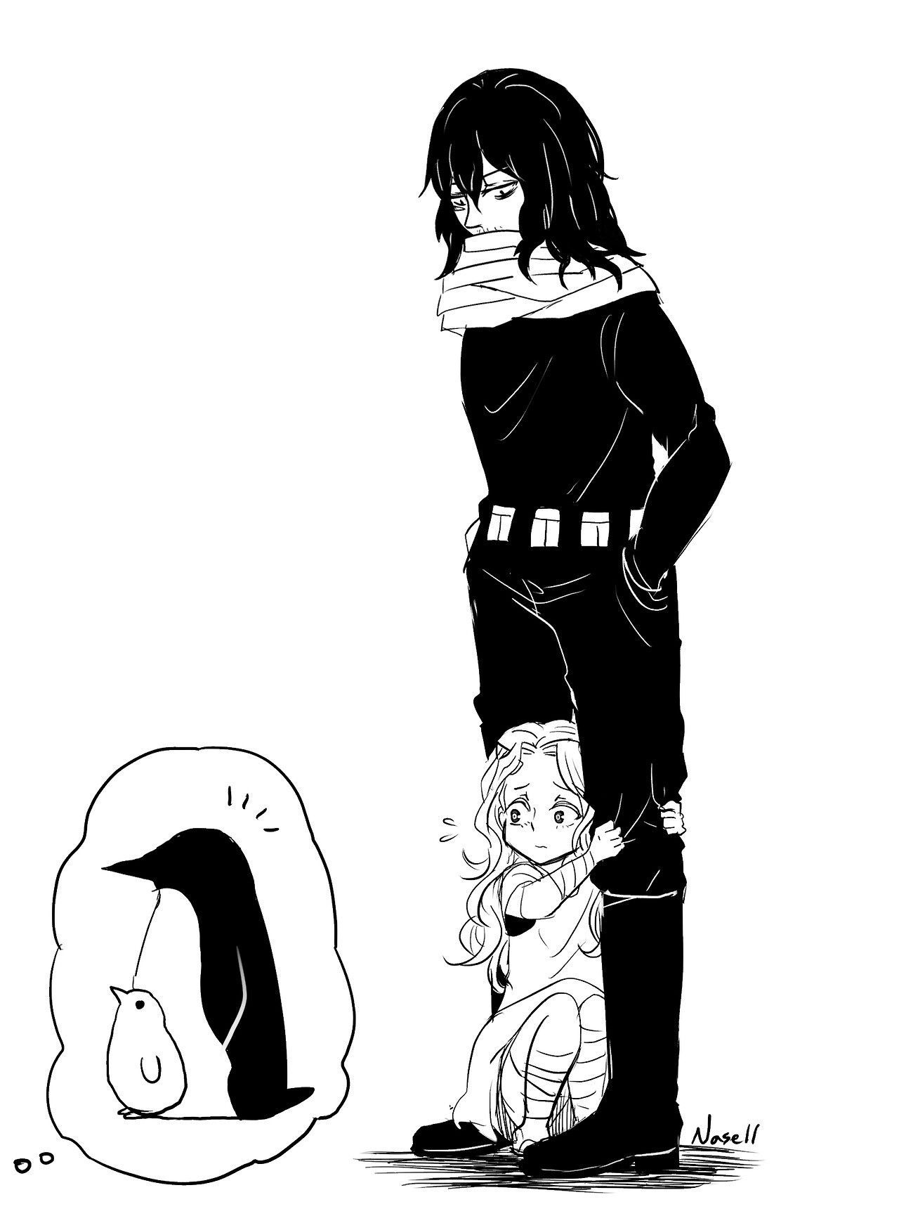 Eraserhead & Eri. My hero, Hero, Boku no hero academia