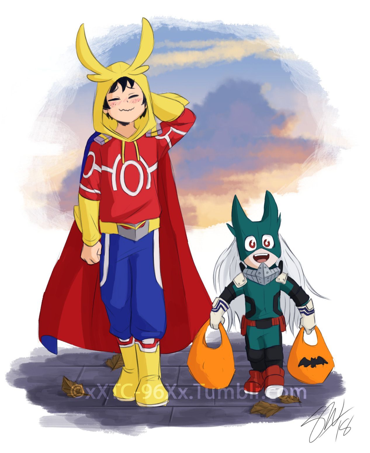 Deku And Eri Chan Dress As Their Heroes For Halloween! Deku Is Still A Dork Bonus: He Didn't Stop Crying. My Hero, Hero Wallpaper, Hero