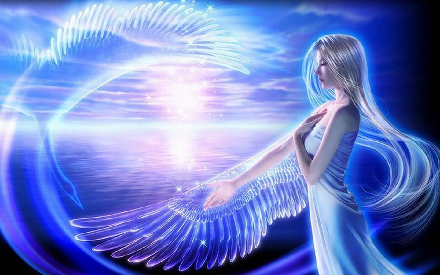 fantasy women desktop wallpaper. blue fantasy women wallpaper beautiful fantasy women dream wallpaper. Fantasy girl, Angel, Angel spirit
